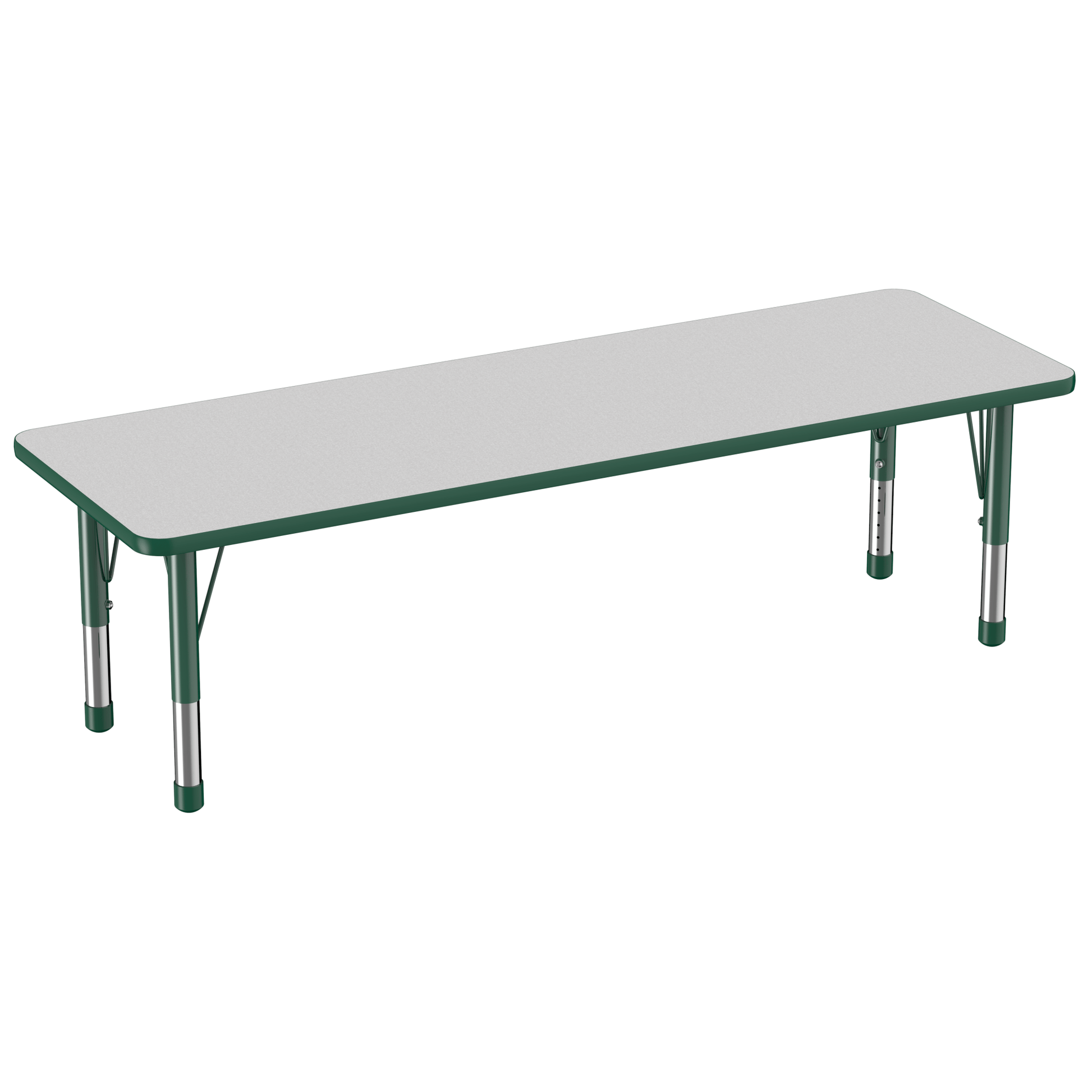 FDP 24" x 72" Rectangle T - Molding Activity Table with Adjustable Chunky Legs (FDP - 10017 - XX) - SchoolOutlet