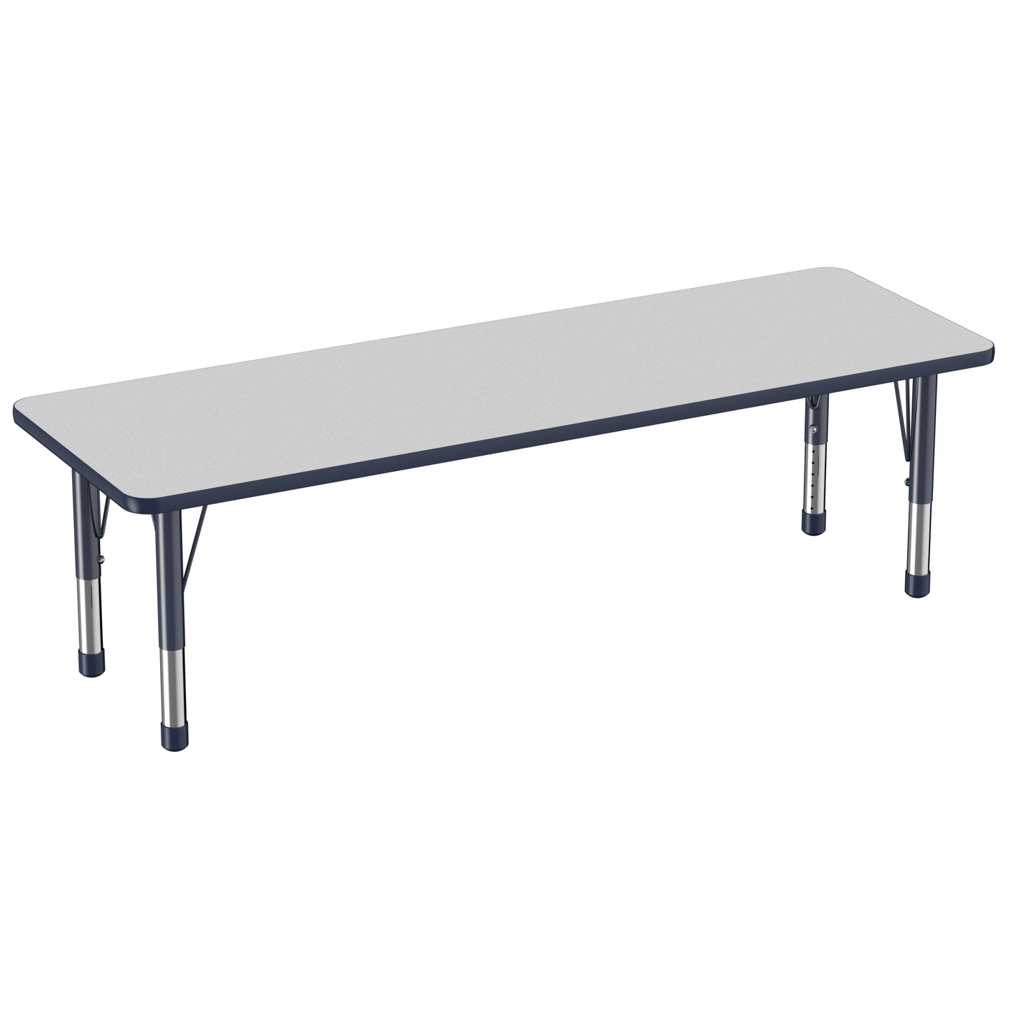 FDP 24" x 72" Rectangle T - Molding Activity Table with Adjustable Chunky Legs (FDP - 10017 - XX) - SchoolOutlet