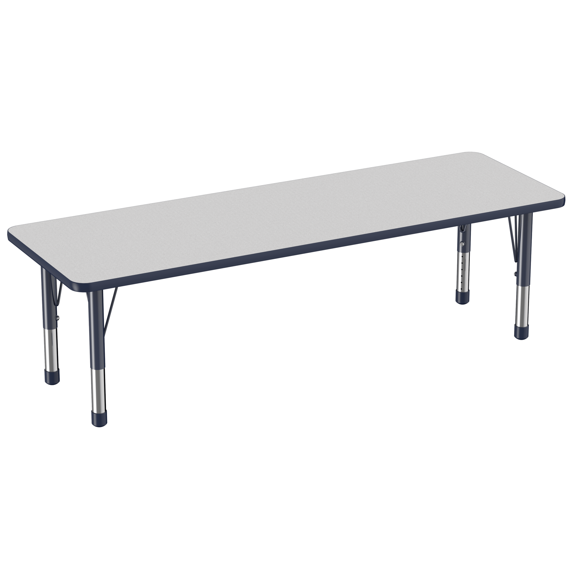 FDP 24" x 72" Rectangle T - Molding Activity Table with Adjustable Chunky Legs (FDP - 10017 - XX) - SchoolOutlet