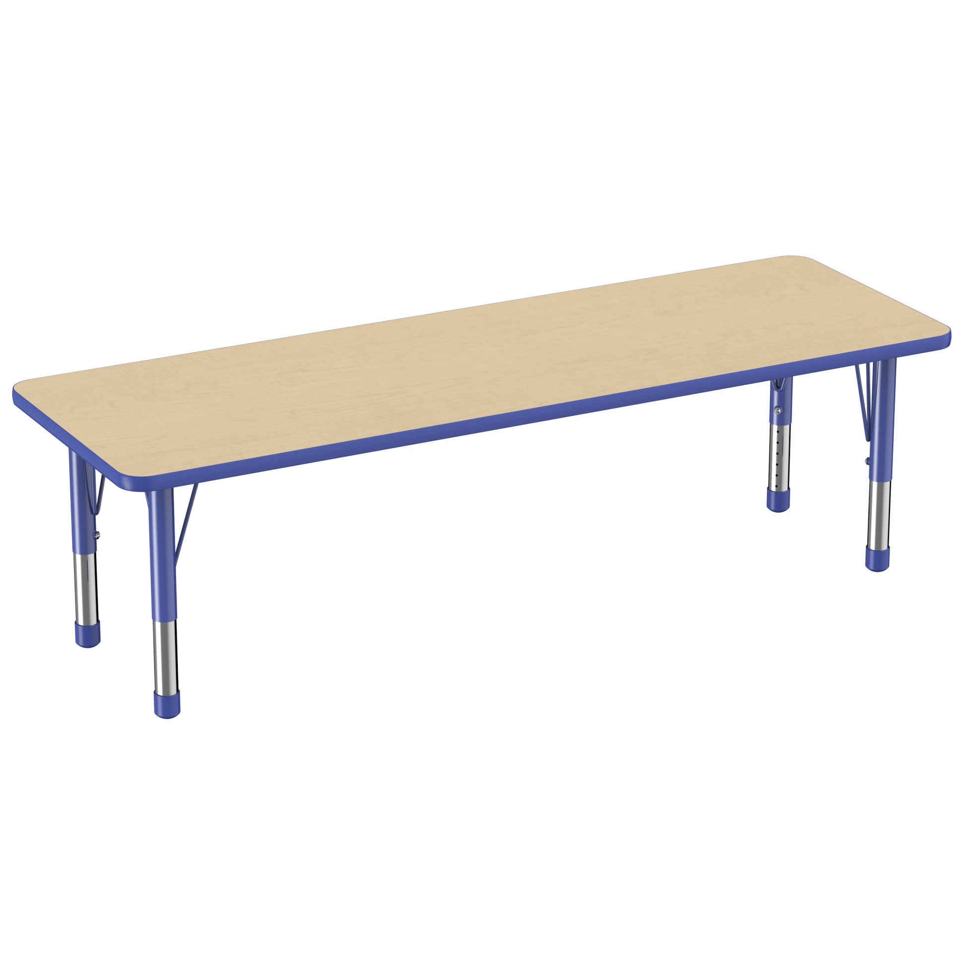 FDP 24" x 72" Rectangle T - Molding Activity Table with Adjustable Chunky Legs (FDP - 10017 - XX) - SchoolOutlet
