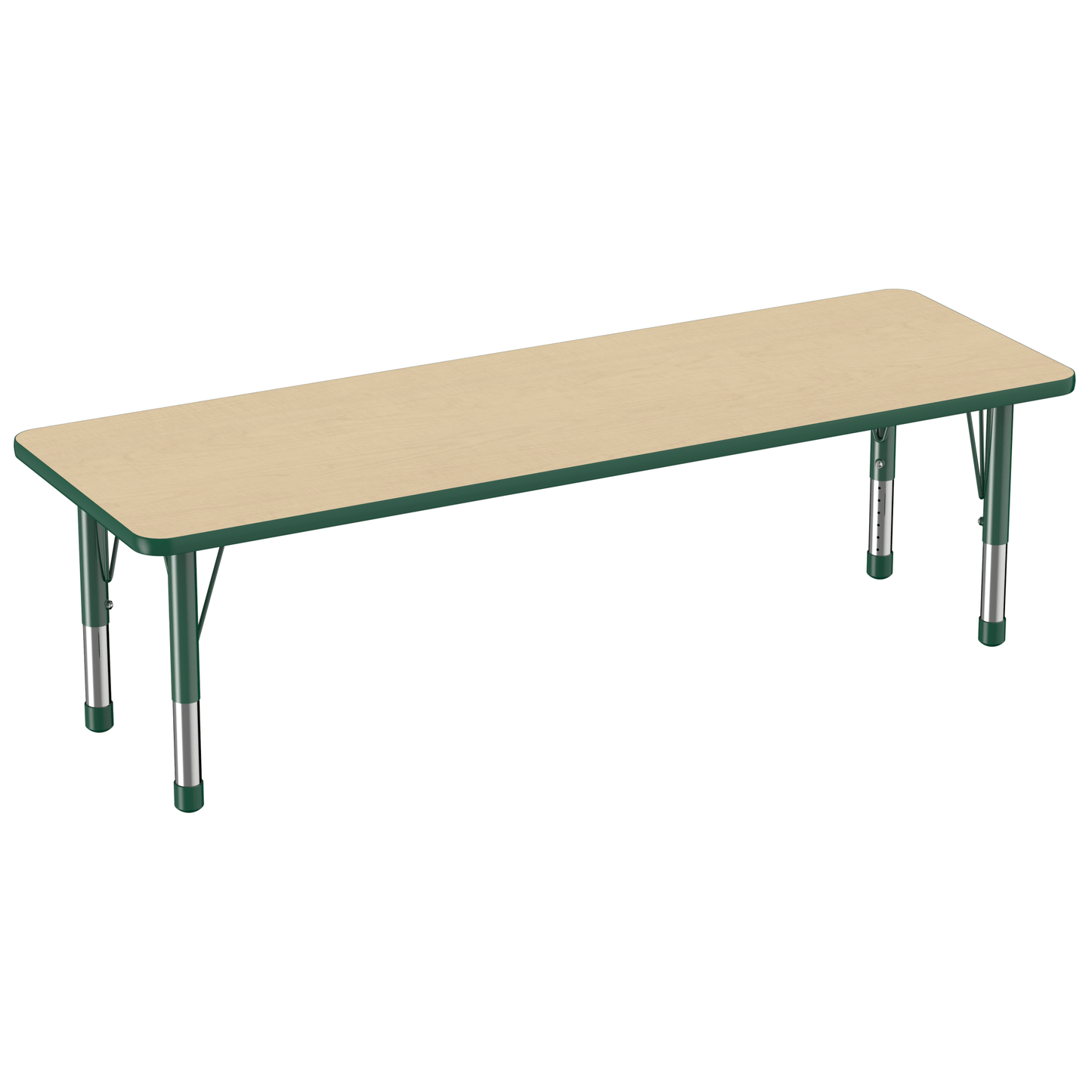 FDP 24" x 72" Rectangle T - Molding Activity Table with Adjustable Chunky Legs (FDP - 10017 - XX) - SchoolOutlet