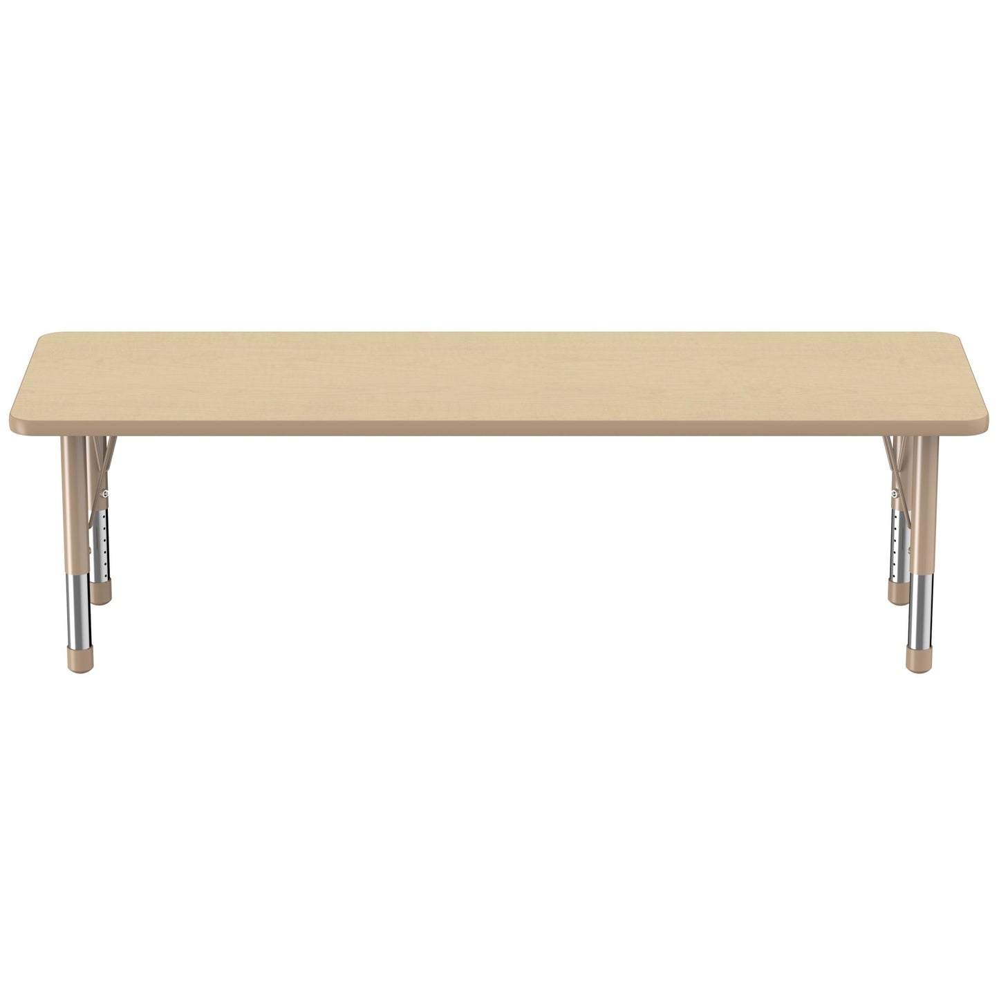 FDP 24" x 72" Rectangle T - Molding Activity Table with Adjustable Chunky Legs (FDP - 10017 - XX) - SchoolOutlet