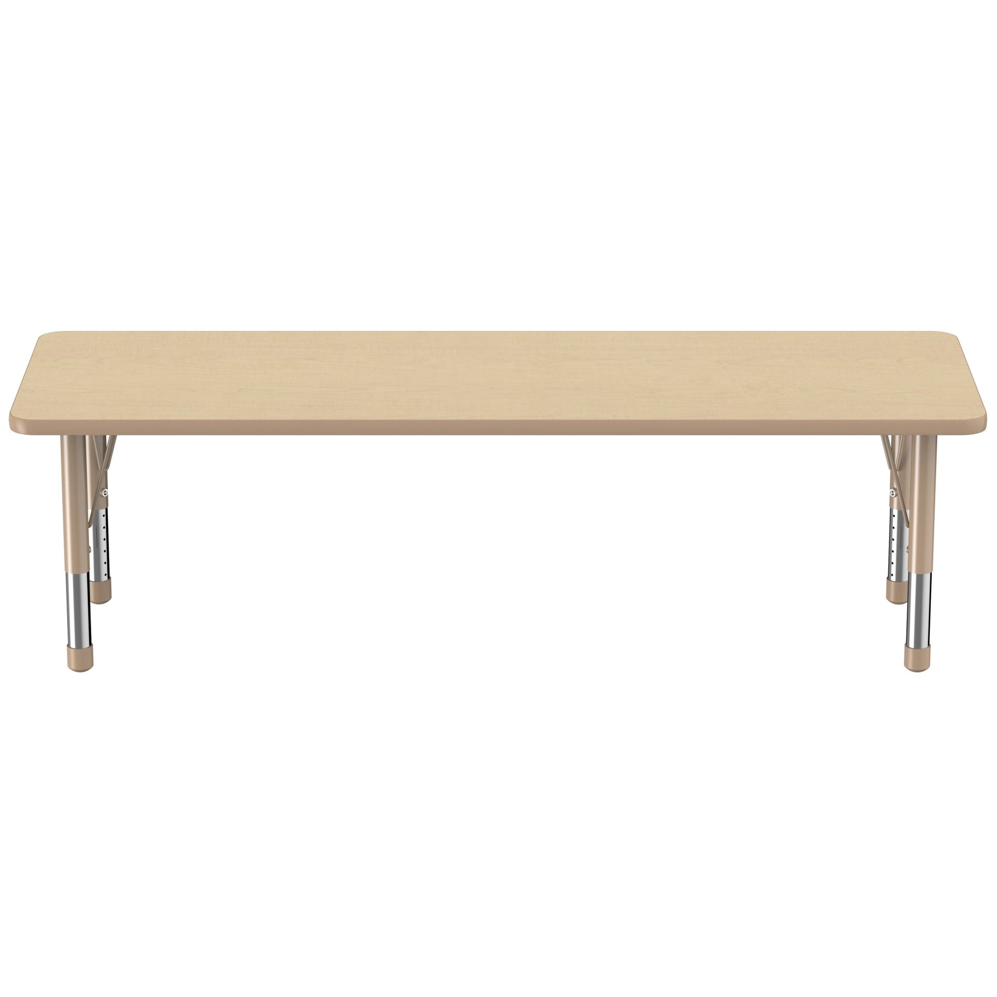 FDP 24" x 72" Rectangle T - Molding Activity Table with Adjustable Chunky Legs (FDP - 10017 - XX) - SchoolOutlet