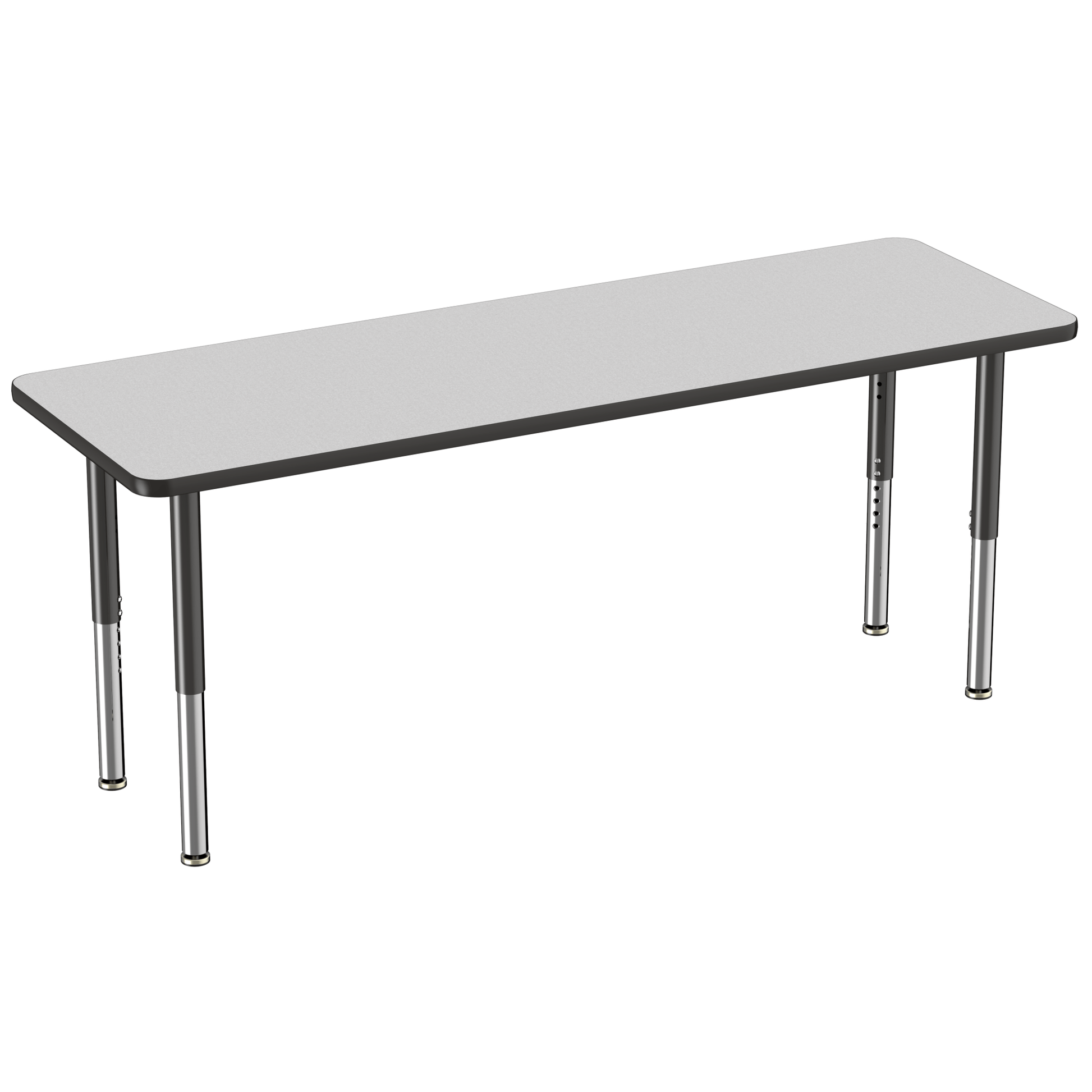 FDP 24" x 72" Rectangle T - Molding Activity Table with Adjustable Super Legs (FDP - 10018 - XX) - SchoolOutlet