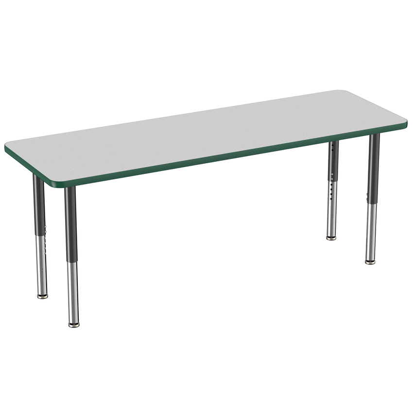 FDP 24" x 72" Rectangle T - Molding Activity Table with Adjustable Super Legs (FDP - 10018 - XX) - SchoolOutlet