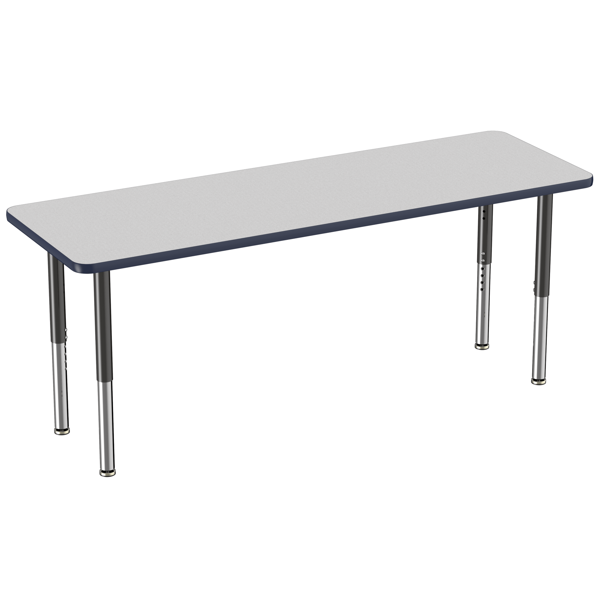 FDP 24" x 72" Rectangle T - Molding Activity Table with Adjustable Super Legs (FDP - 10018 - XX) - SchoolOutlet
