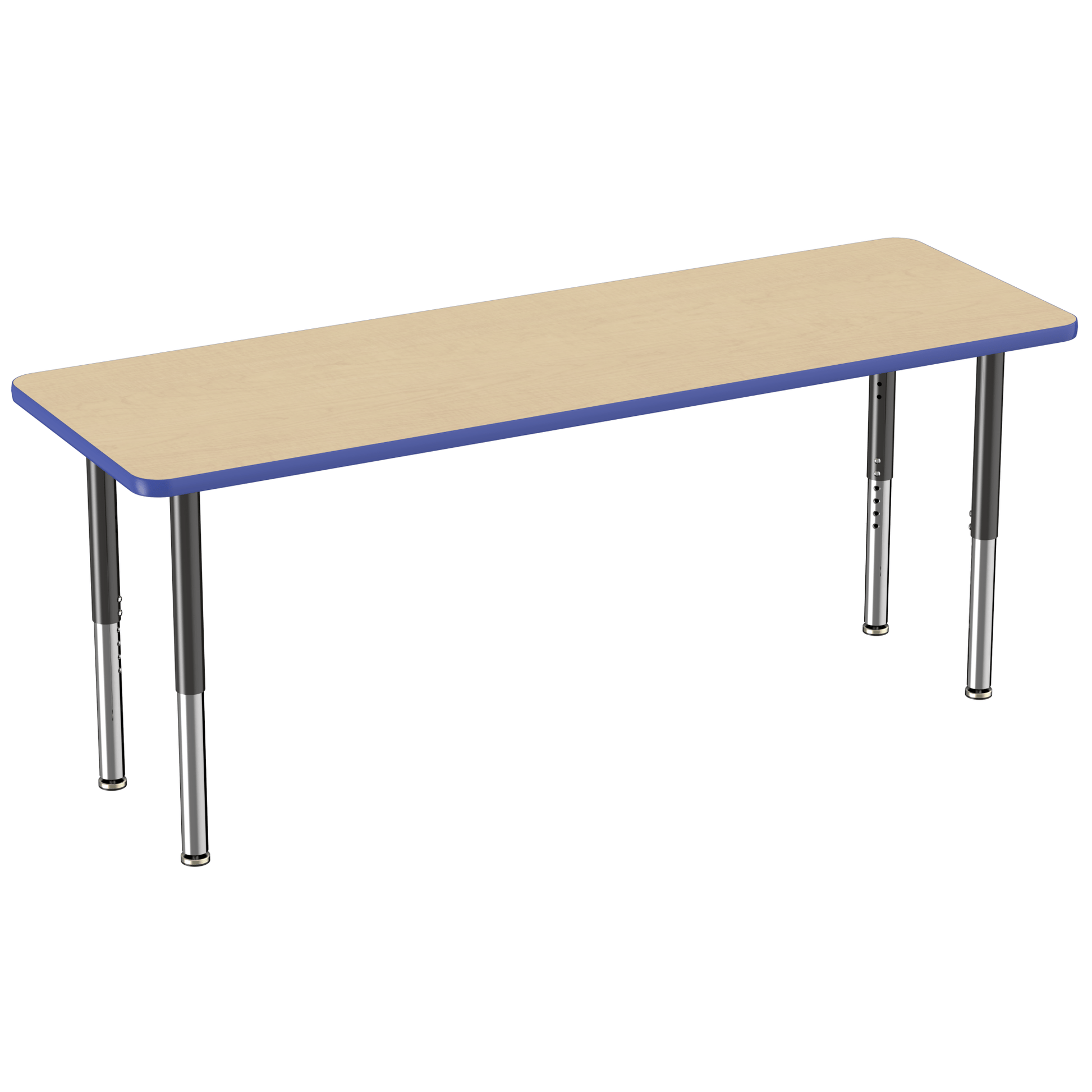 FDP 24" x 72" Rectangle T - Molding Activity Table with Adjustable Super Legs (FDP - 10018 - XX) - SchoolOutlet