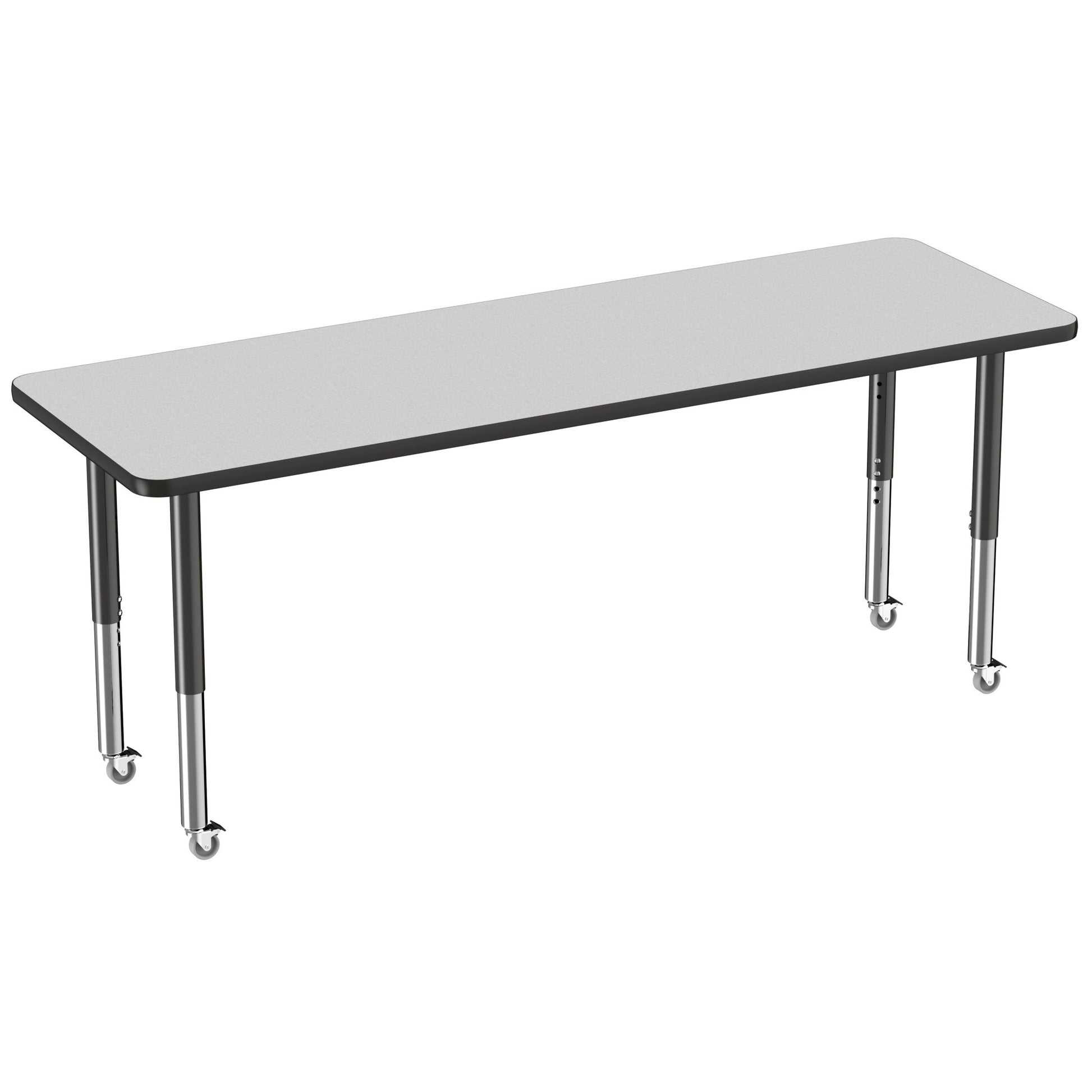 FDP 24" x 72" Rectangle T - Molding Activity Table with Adjustable Super Legs (FDP - 10018 - XX) - SchoolOutlet