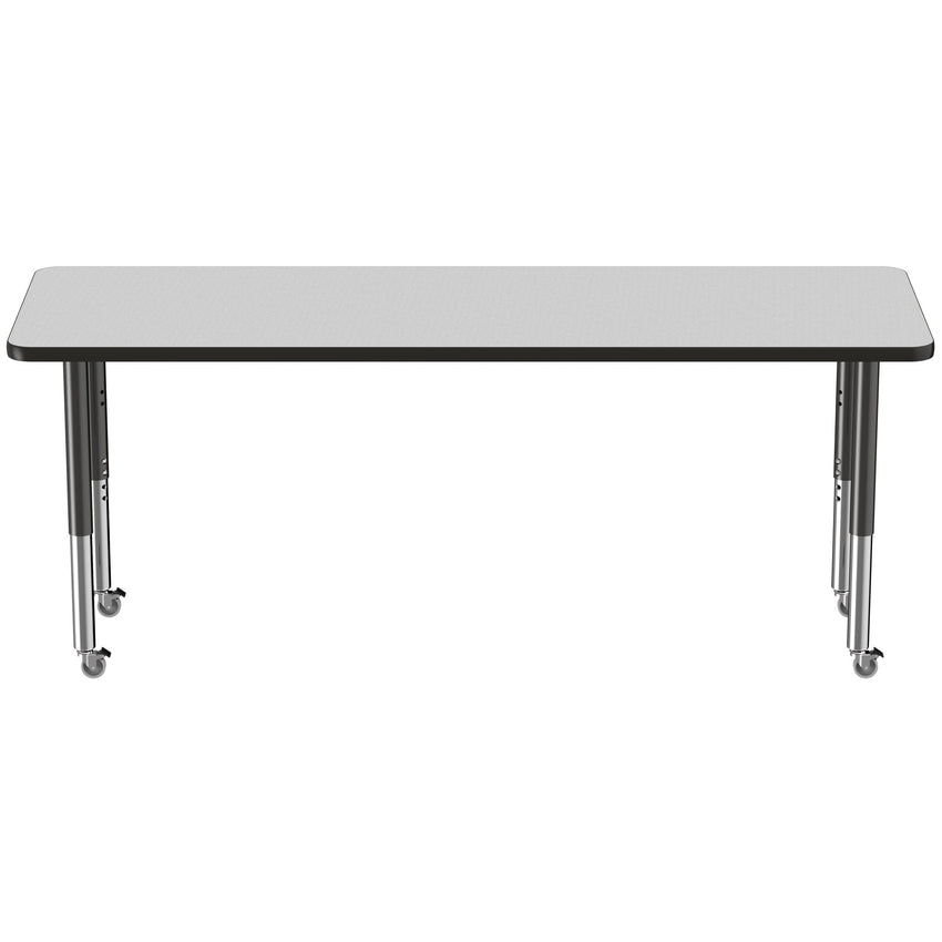 FDP 24" x 72" Rectangle T - Molding Activity Table with Adjustable Super Legs (FDP - 10018 - XX) - SchoolOutlet