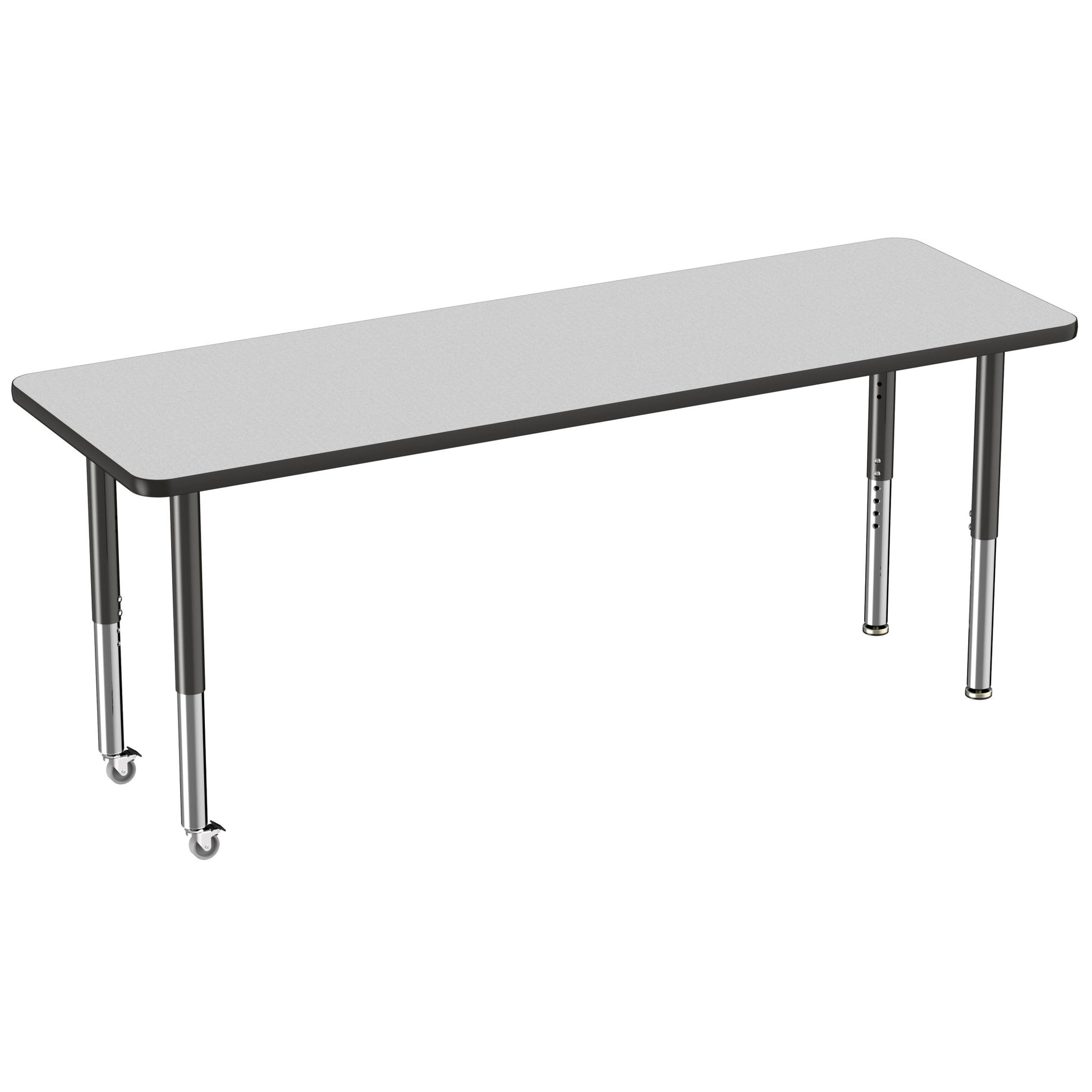 FDP 24" x 72" Rectangle T - Molding Activity Table with Adjustable Super Legs (FDP - 10018 - XX) - SchoolOutlet