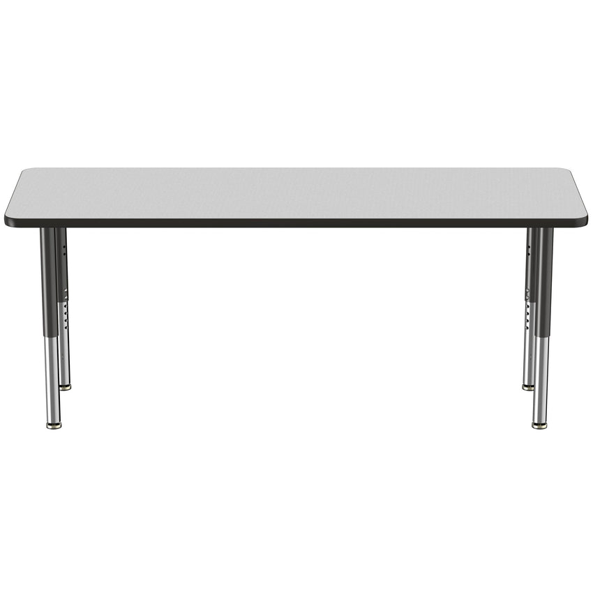 FDP 24" x 72" Rectangle T - Molding Activity Table with Adjustable Super Legs (FDP - 10018 - XX) - SchoolOutlet