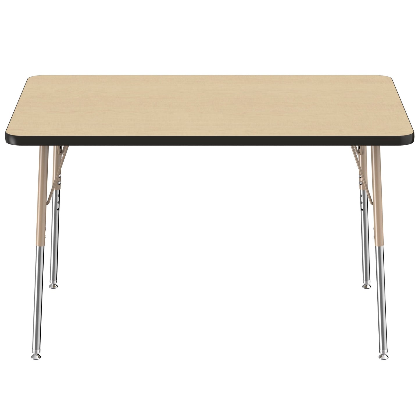 FDP 30" x 48" Rectangle T - Molding Activity Table with Adjustable Standard Swivel Glide Legs (FDP - 10019 - XX) - SchoolOutlet