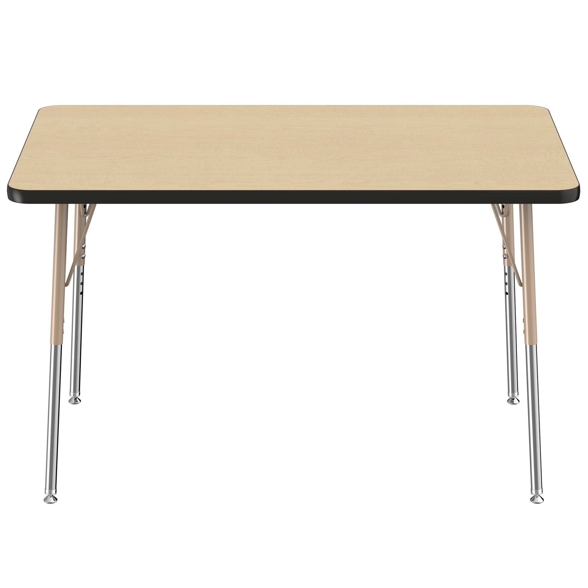 FDP 30" x 48" Rectangle T - Molding Activity Table with Adjustable Standard Swivel Glide Legs (FDP - 10019 - XX) - SchoolOutlet