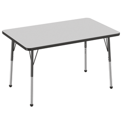 FDP 30" x 48" Rectangle T-Molding Activity Table with Adjustable Standard Ball Glide Legs (FDP-10020-XX)