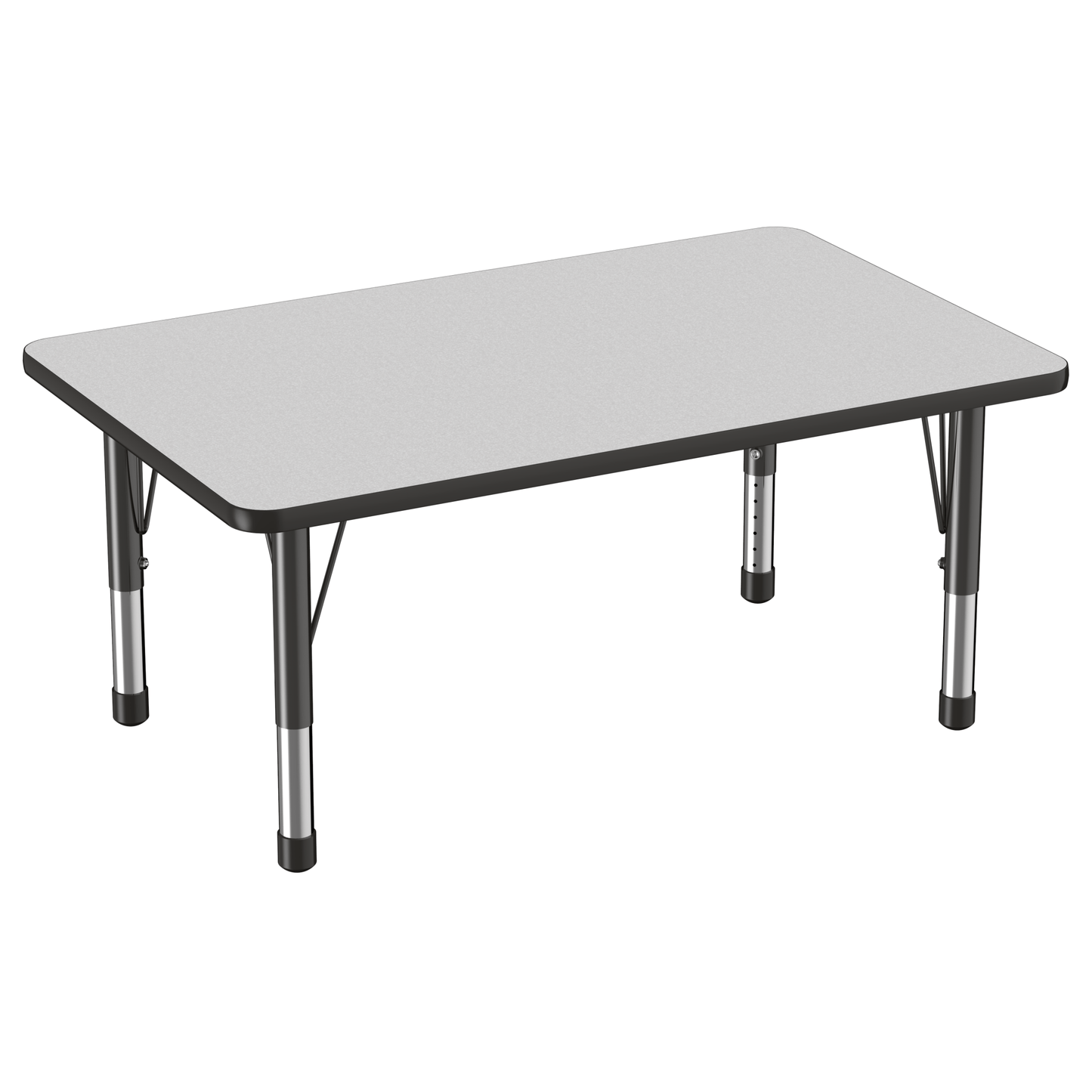FDP 30" x 48" Rectangle T - Molding Activity Table with Adjustable Chunky Legs (FDP - 10021 - XX) - SchoolOutlet