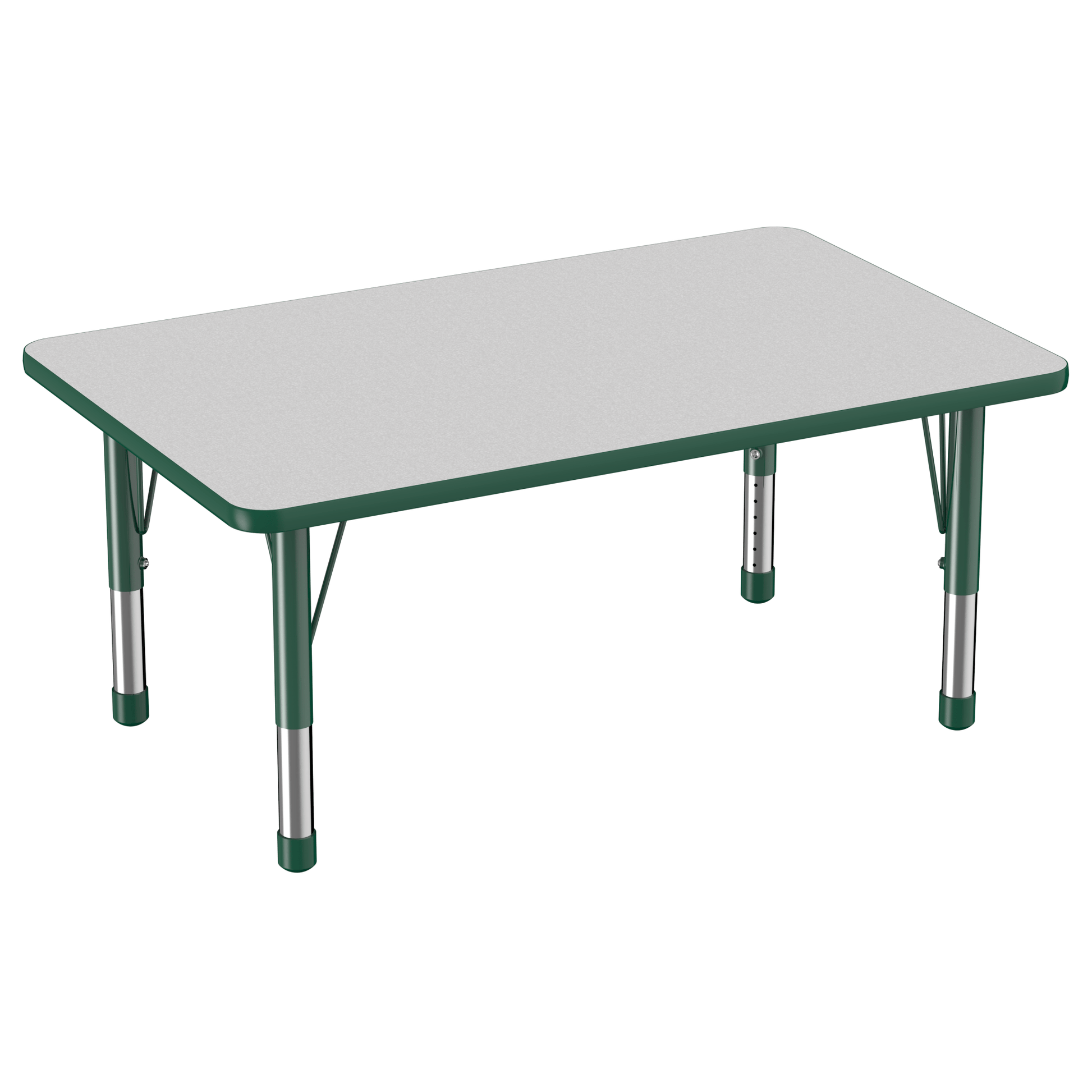 FDP 30" x 48" Rectangle T - Molding Activity Table with Adjustable Chunky Legs (FDP - 10021 - XX) - SchoolOutlet