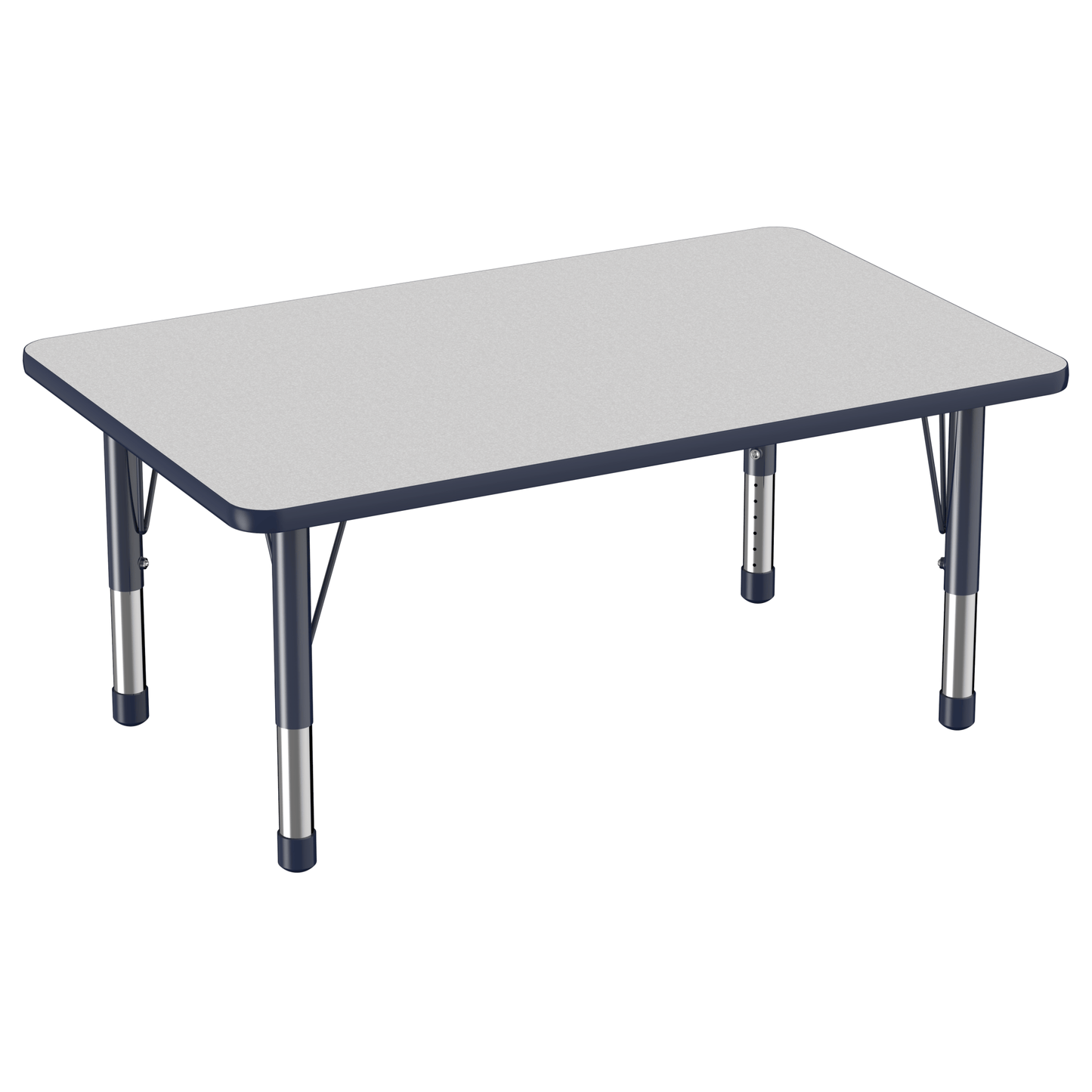 FDP 30" x 48" Rectangle T - Molding Activity Table with Adjustable Chunky Legs (FDP - 10021 - XX) - SchoolOutlet