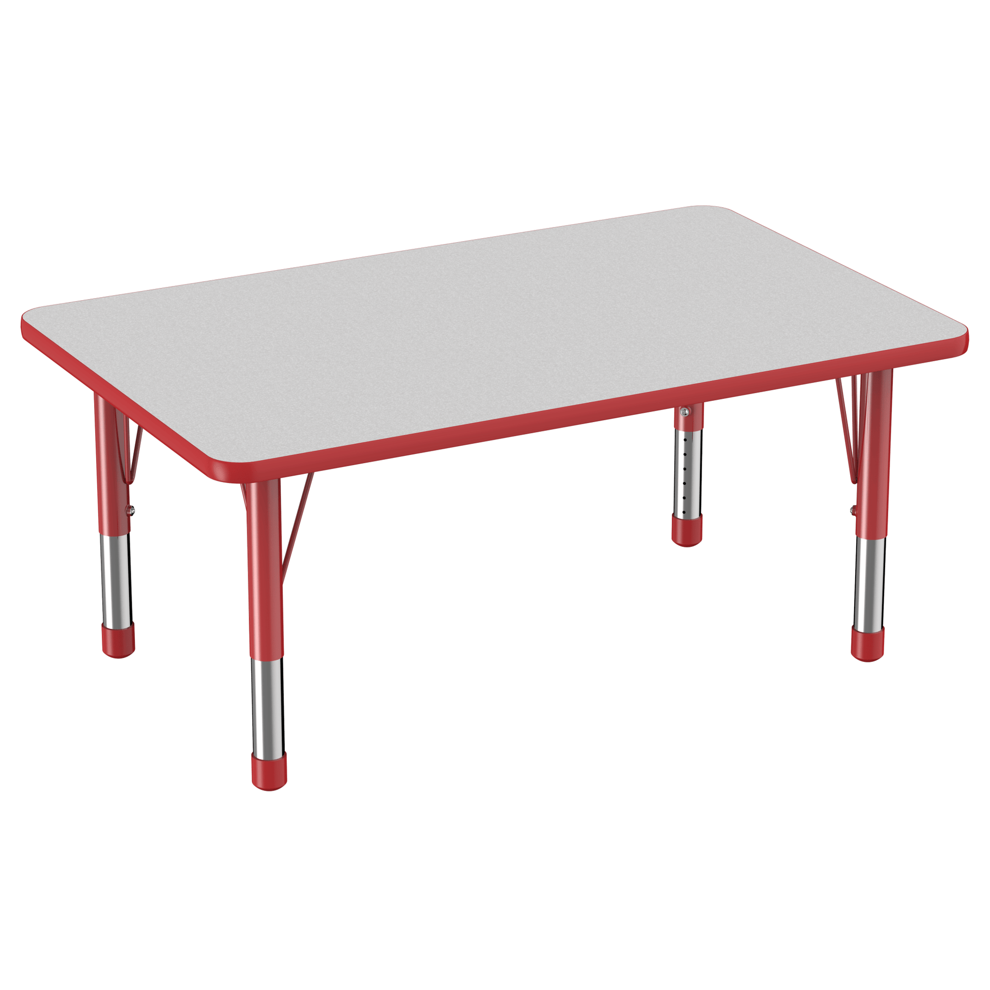 FDP 30" x 48" Rectangle T - Molding Activity Table with Adjustable Chunky Legs (FDP - 10021 - XX) - SchoolOutlet
