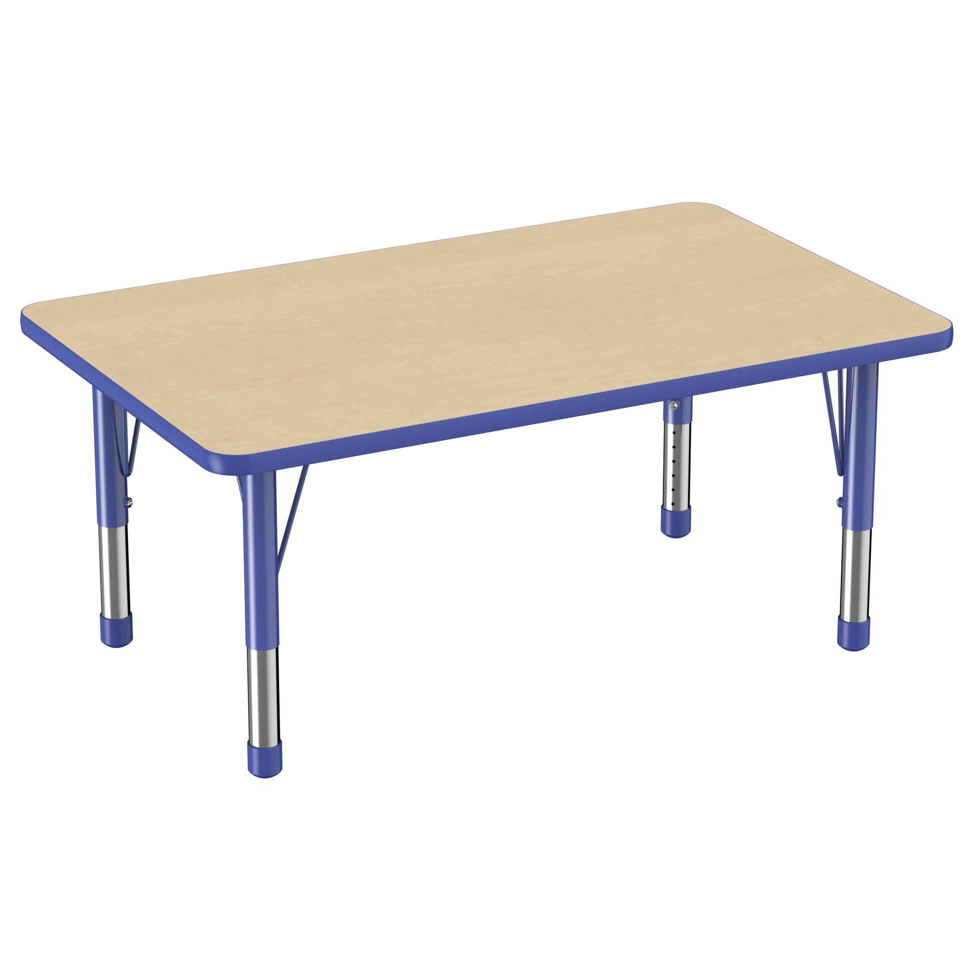 FDP 30" x 48" Rectangle T - Molding Activity Table with Adjustable Chunky Legs (FDP - 10021 - XX) - SchoolOutlet