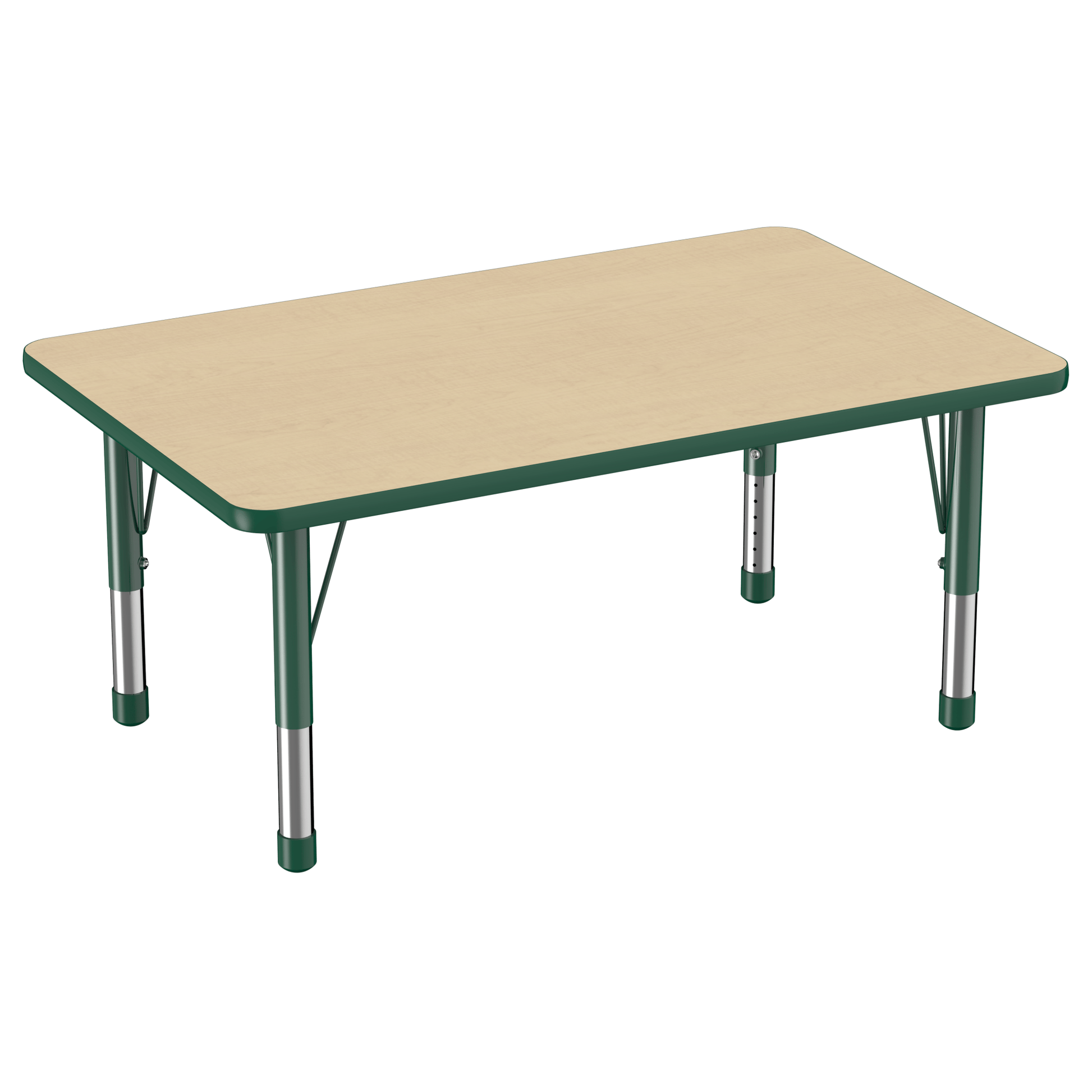 FDP 30" x 48" Rectangle T - Molding Activity Table with Adjustable Chunky Legs (FDP - 10021 - XX) - SchoolOutlet