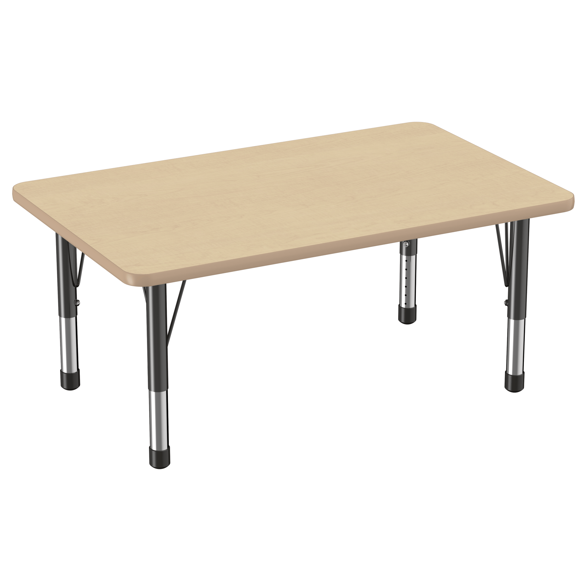 FDP 30" x 48" Rectangle T - Molding Activity Table with Adjustable Chunky Legs (FDP - 10021 - XX) - SchoolOutlet
