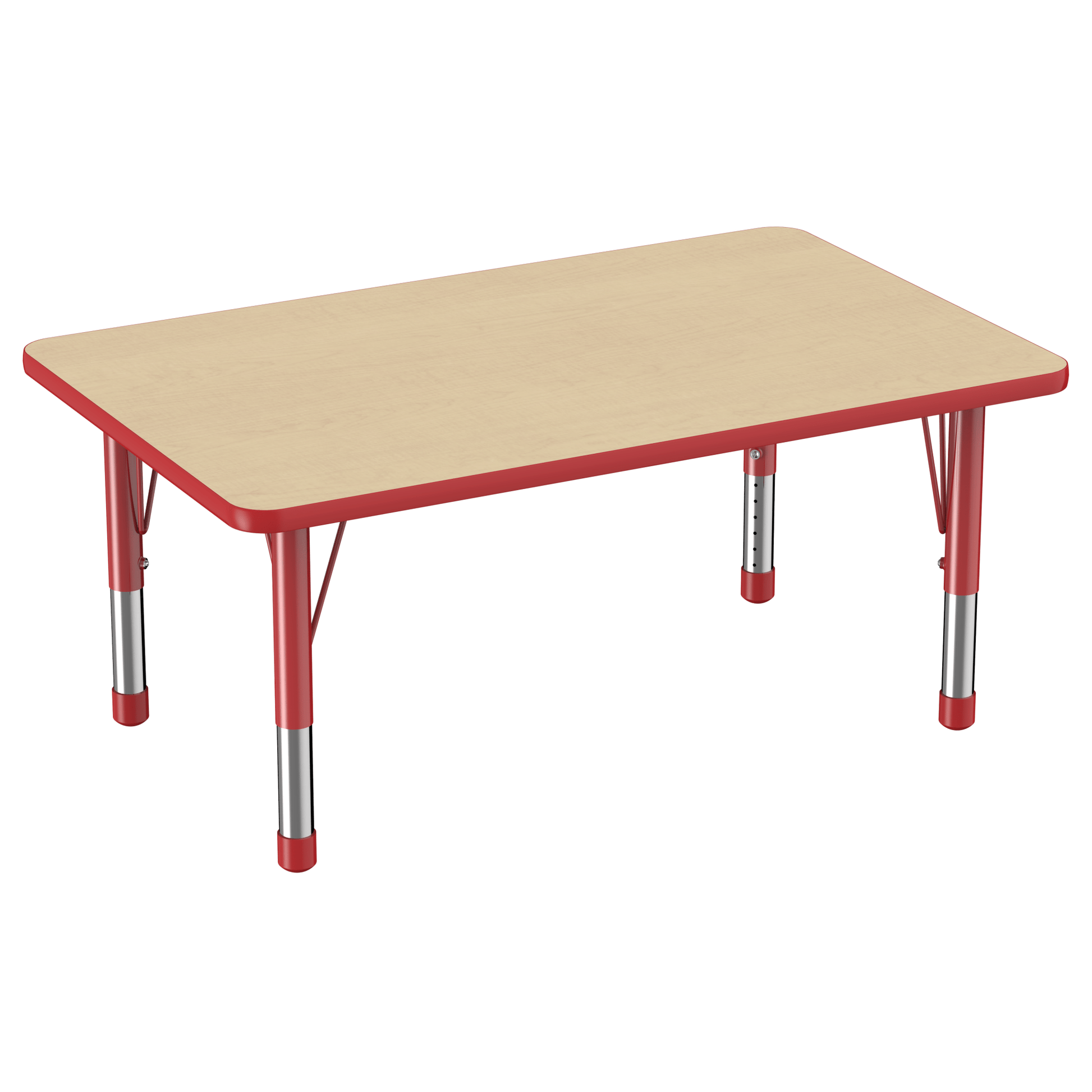 FDP 30" x 48" Rectangle T - Molding Activity Table with Adjustable Chunky Legs (FDP - 10021 - XX) - SchoolOutlet