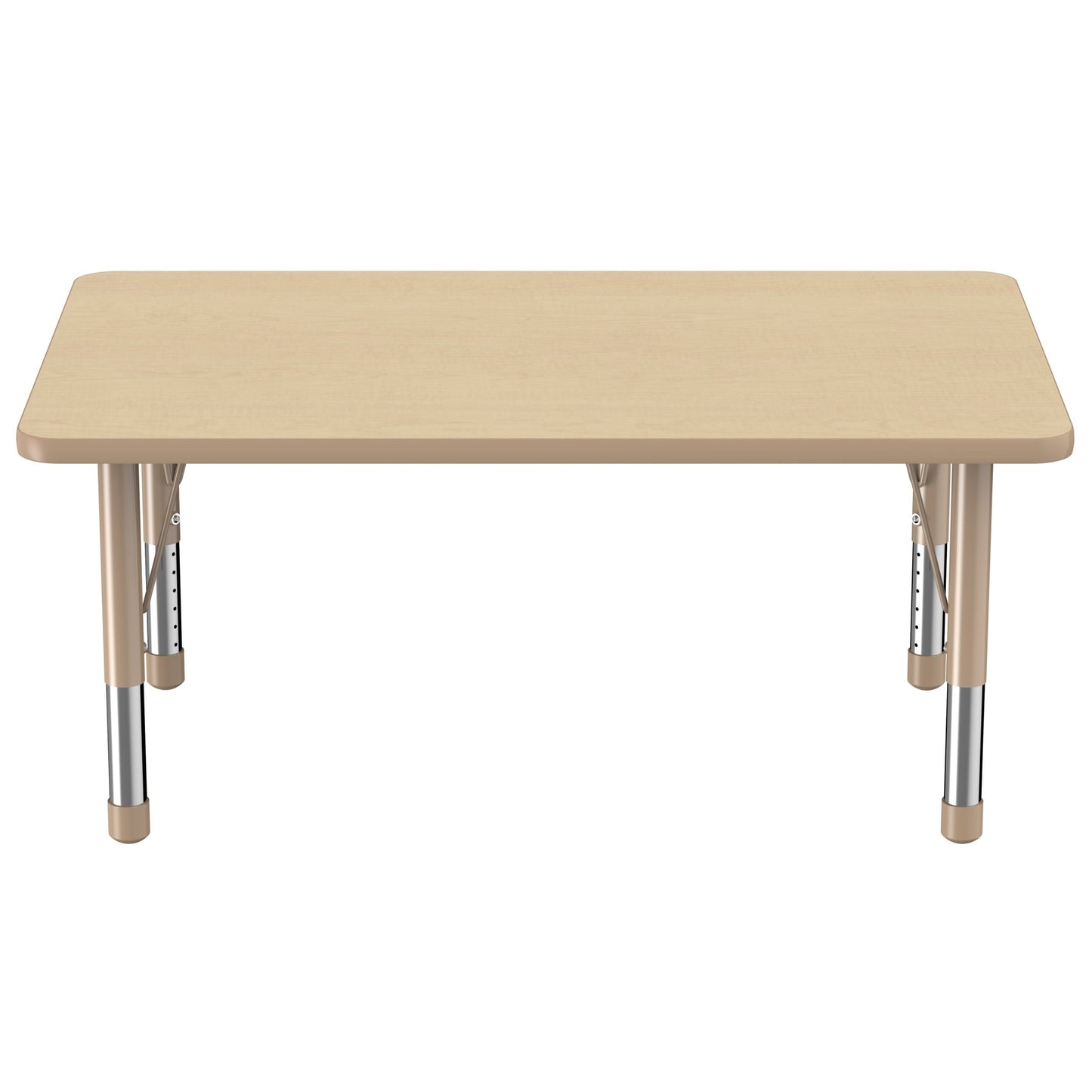 FDP 30" x 48" Rectangle T - Molding Activity Table with Adjustable Chunky Legs (FDP - 10021 - XX) - SchoolOutlet