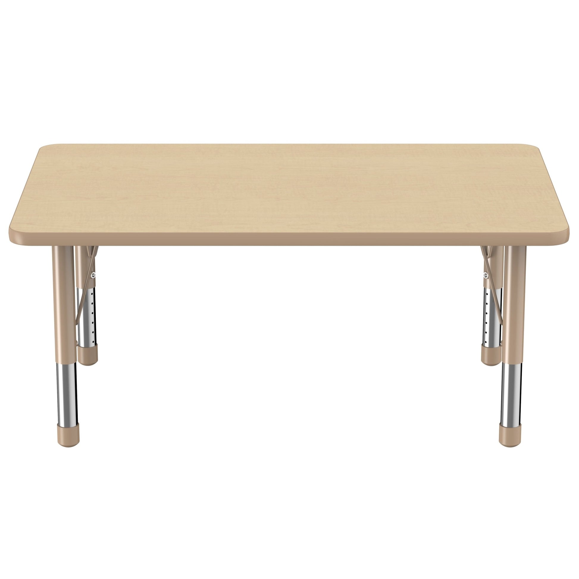 FDP 30" x 48" Rectangle T - Molding Activity Table with Adjustable Chunky Legs (FDP - 10021 - XX) - SchoolOutlet