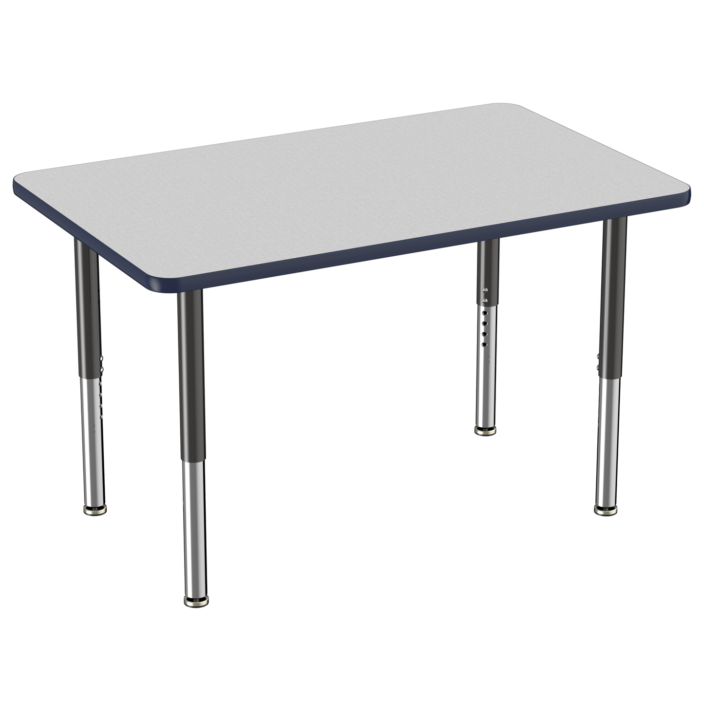 FDP 30" x 48" Rectangle T - Molding Activity Table with Adjustable Super Legs (FDP - 10022 - XX) - SchoolOutlet