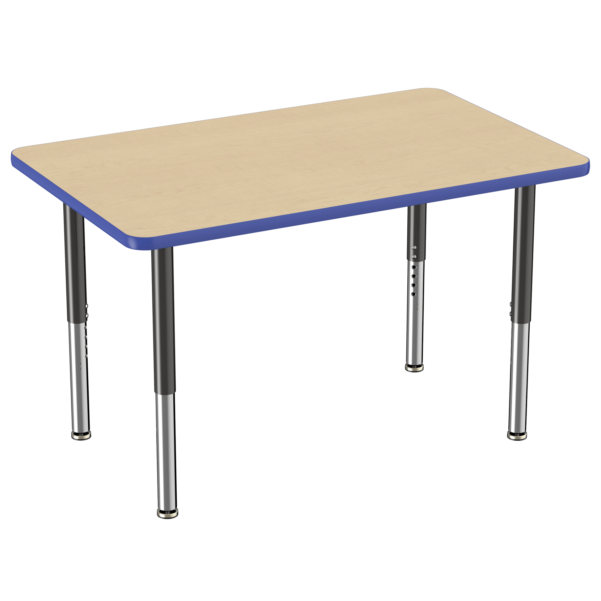 FDP 30" x 48" Rectangle T - Molding Activity Table with Adjustable Super Legs (FDP - 10022 - XX) - SchoolOutlet