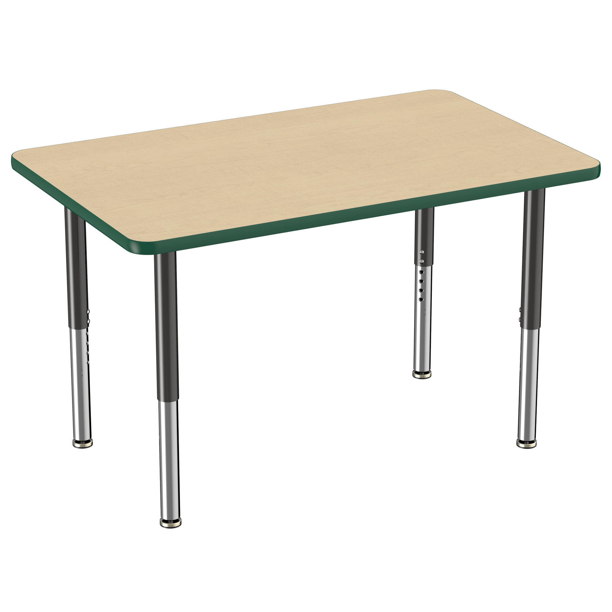 FDP 30" x 48" Rectangle T - Molding Activity Table with Adjustable Super Legs (FDP - 10022 - XX) - SchoolOutlet