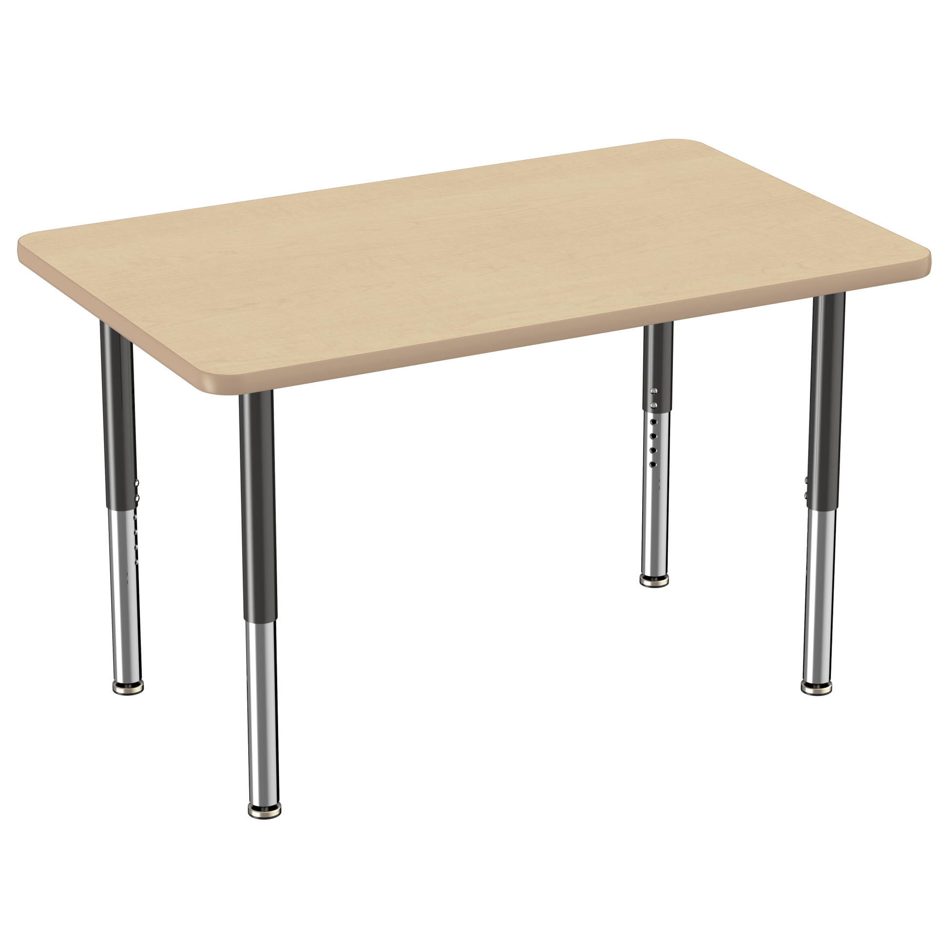 FDP 30" x 48" Rectangle T - Molding Activity Table with Adjustable Super Legs (FDP - 10022 - XX) - SchoolOutlet