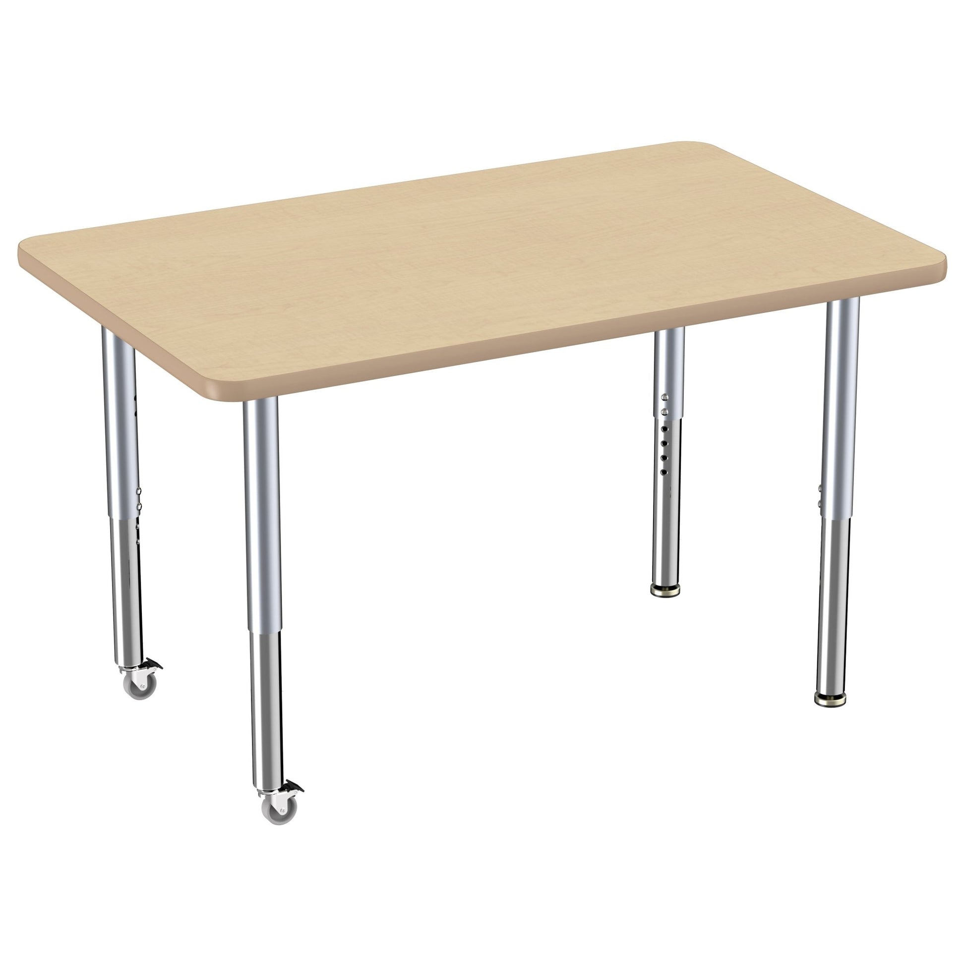 FDP 30" x 48" Rectangle T - Molding Activity Table with Adjustable Super Legs (FDP - 10022 - XX) - SchoolOutlet