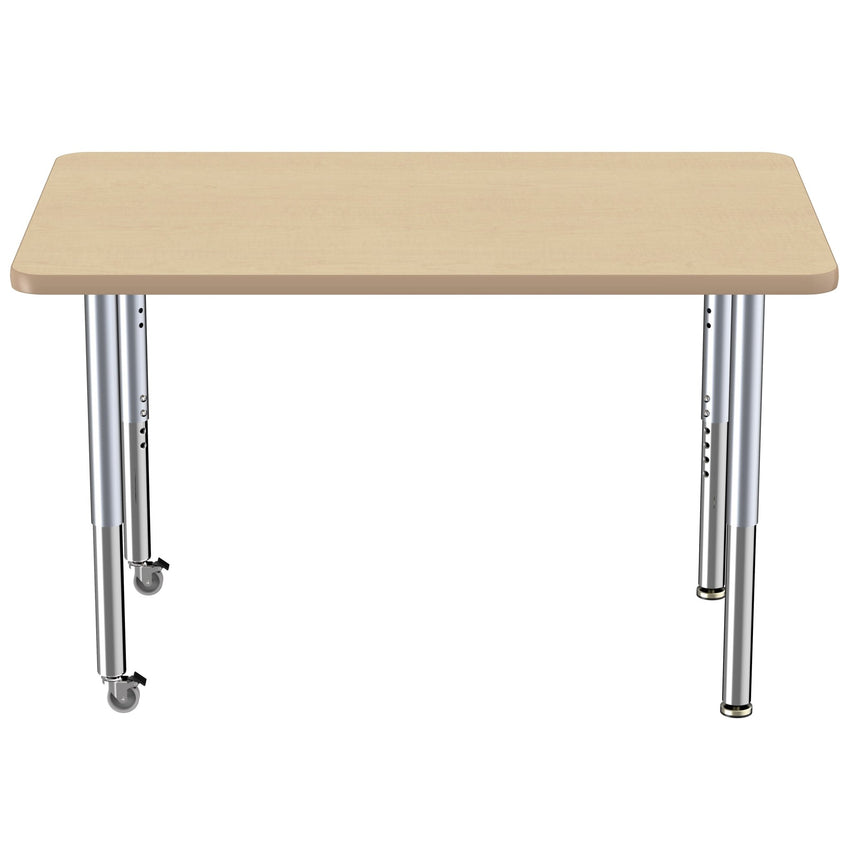 FDP 30" x 48" Rectangle T - Molding Activity Table with Adjustable Super Legs (FDP - 10022 - XX) - SchoolOutlet