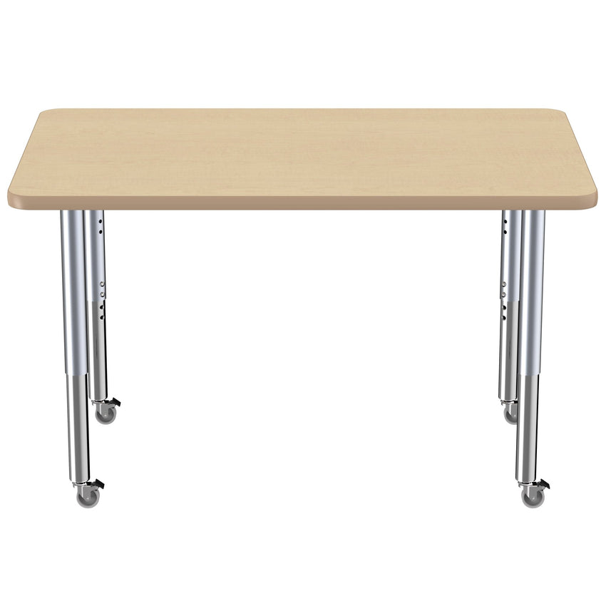 FDP 30" x 48" Rectangle T - Molding Activity Table with Adjustable Super Legs (FDP - 10022 - XX) - SchoolOutlet