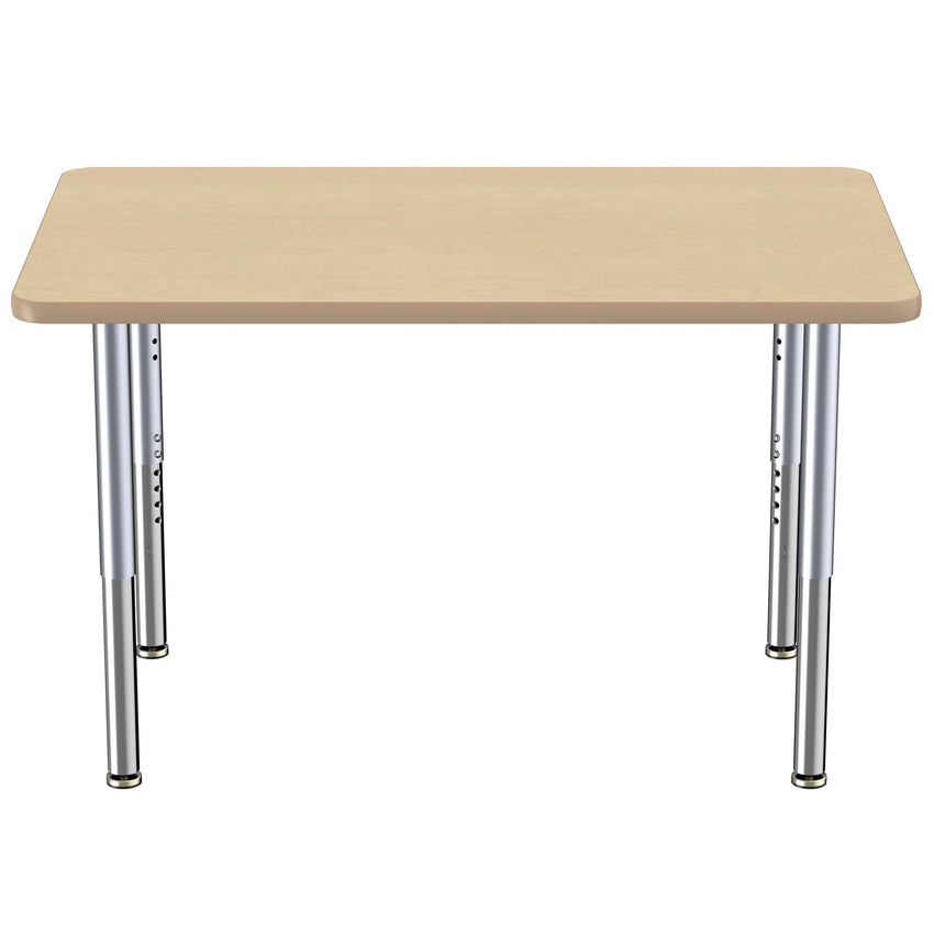 FDP 30" x 48" Rectangle T - Molding Activity Table with Adjustable Super Legs (FDP - 10022 - XX) - SchoolOutlet