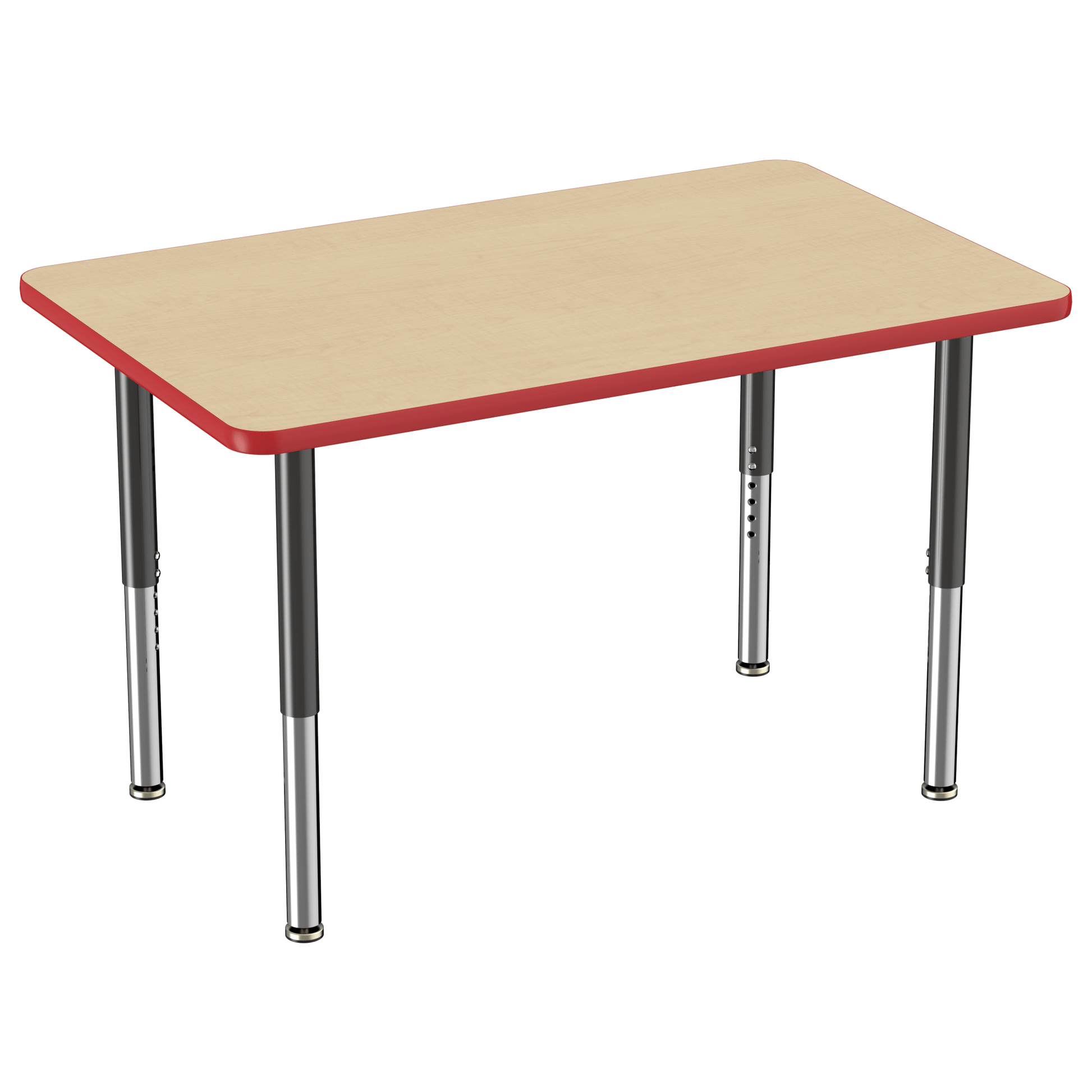 FDP 30" x 48" Rectangle T - Molding Activity Table with Adjustable Super Legs (FDP - 10022 - XX) - SchoolOutlet