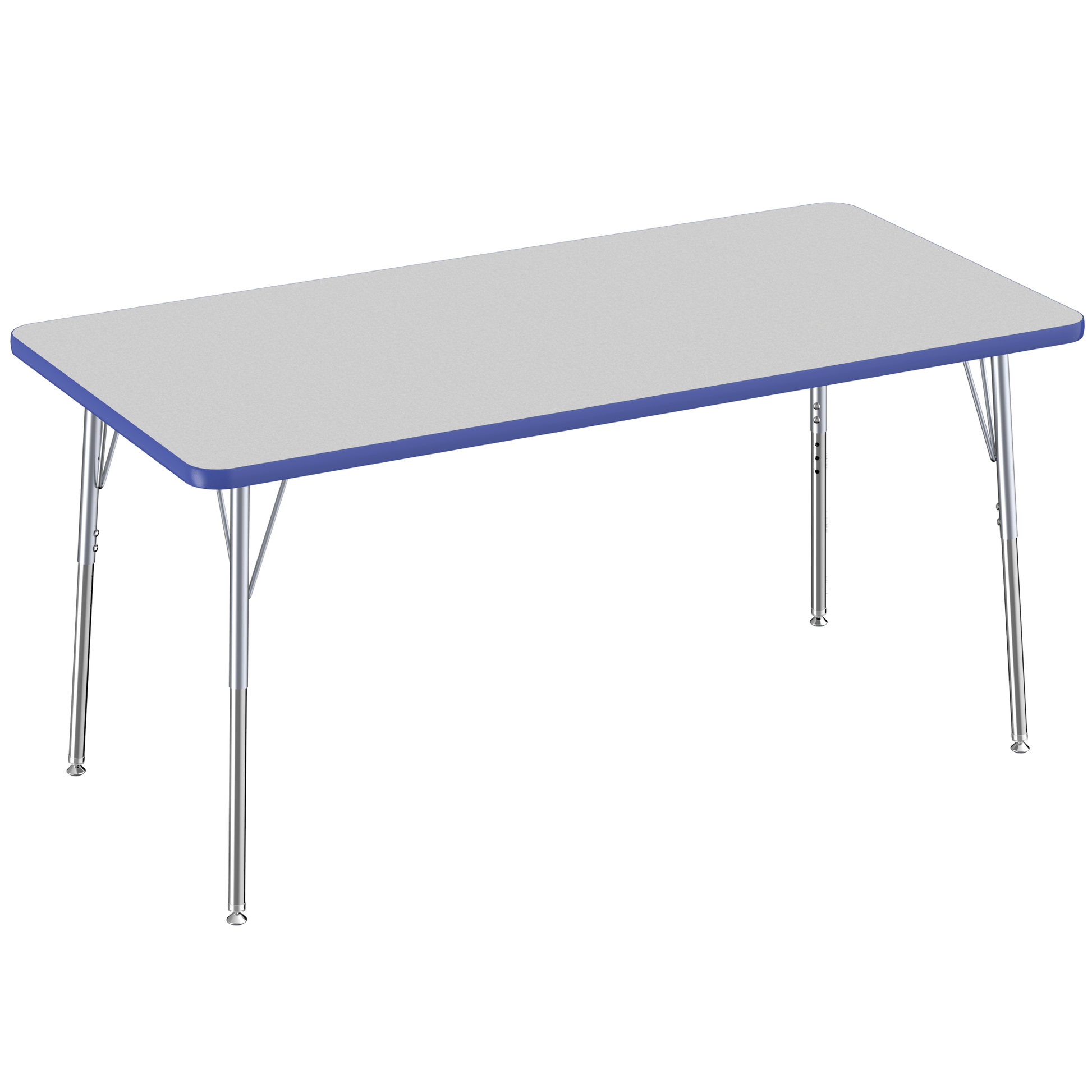 FDP 30" x 60" Rectangle T - Molding Activity Table with Adjustable Standard Swivel Glide Legs (FDP - 10023 - XX) - SchoolOutlet
