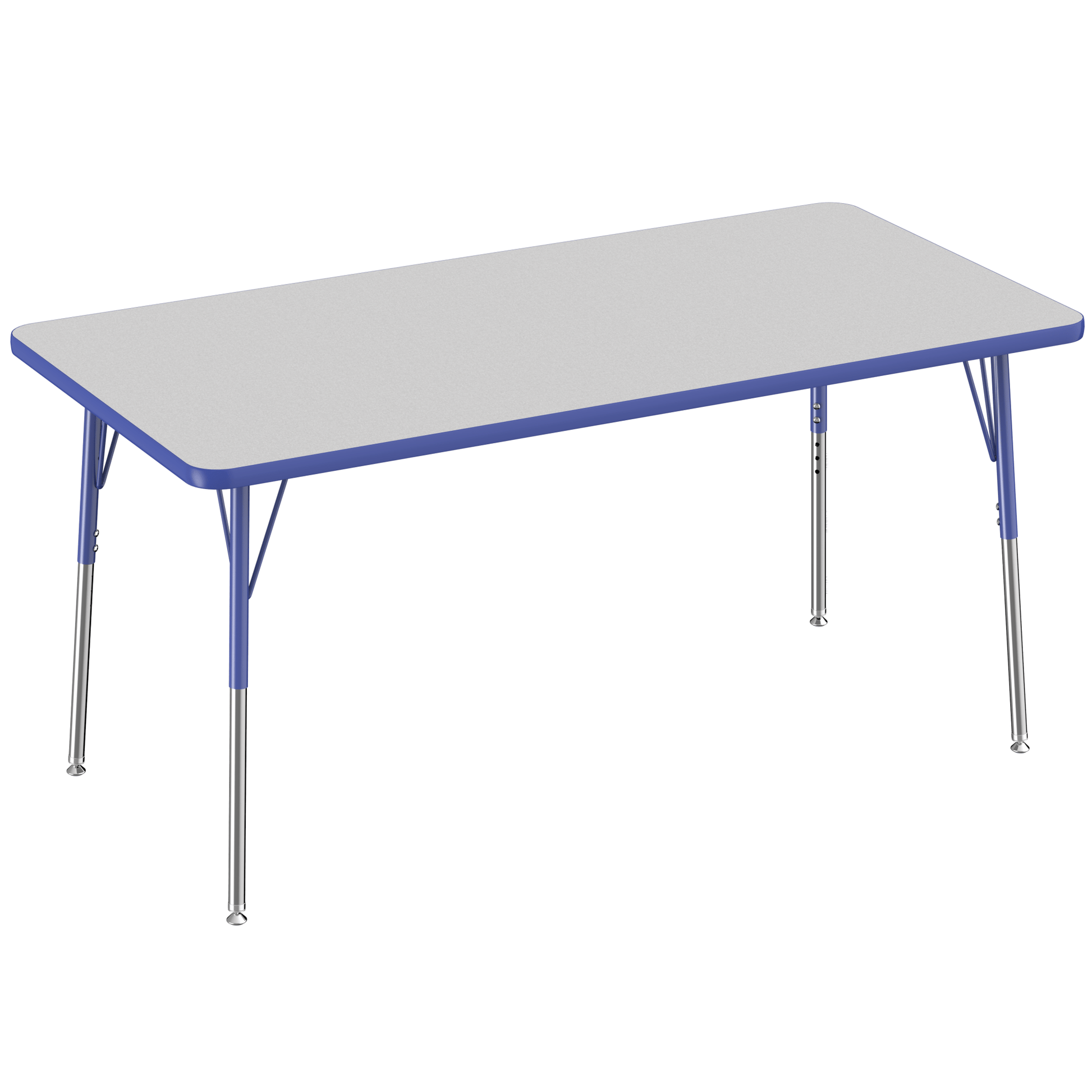 FDP 30" x 60" Rectangle T - Molding Activity Table with Adjustable Standard Swivel Glide Legs (FDP - 10023 - XX) - SchoolOutlet