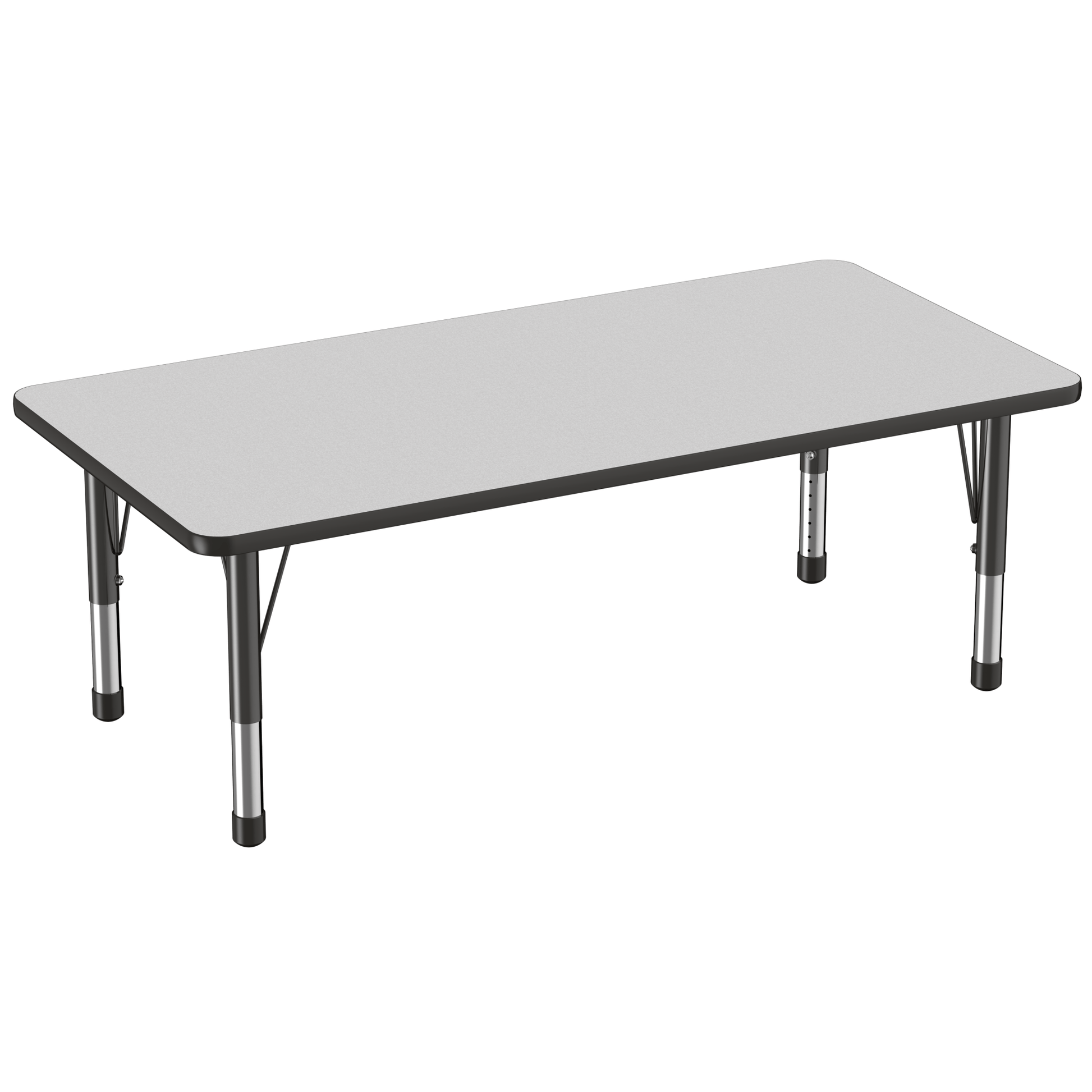 FDP 30" x 60" Rectangle T - Molding Activity Table with Adjustable Chunky Legs (FDP - 10025 - XX) - SchoolOutlet