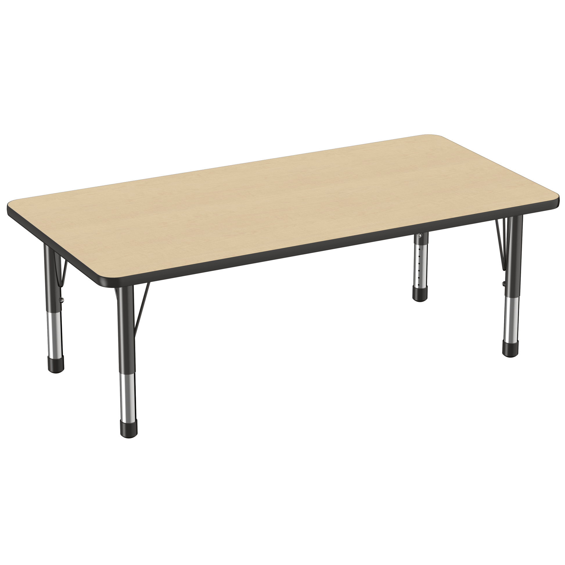 FDP 30" x 60" Rectangle T - Molding Activity Table with Adjustable Chunky Legs (FDP - 10025 - XX) - SchoolOutlet