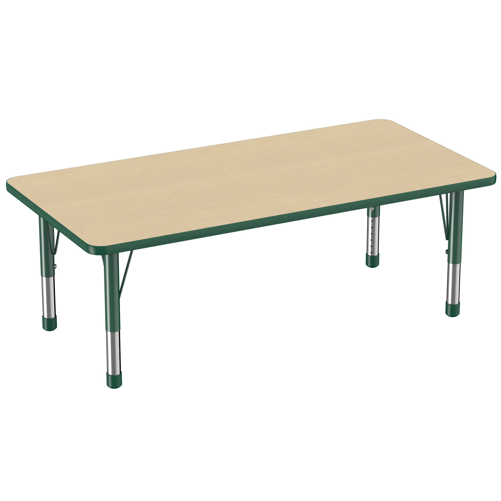 FDP 30" x 60" Rectangle T - Molding Activity Table with Adjustable Chunky Legs (FDP - 10025 - XX) - SchoolOutlet