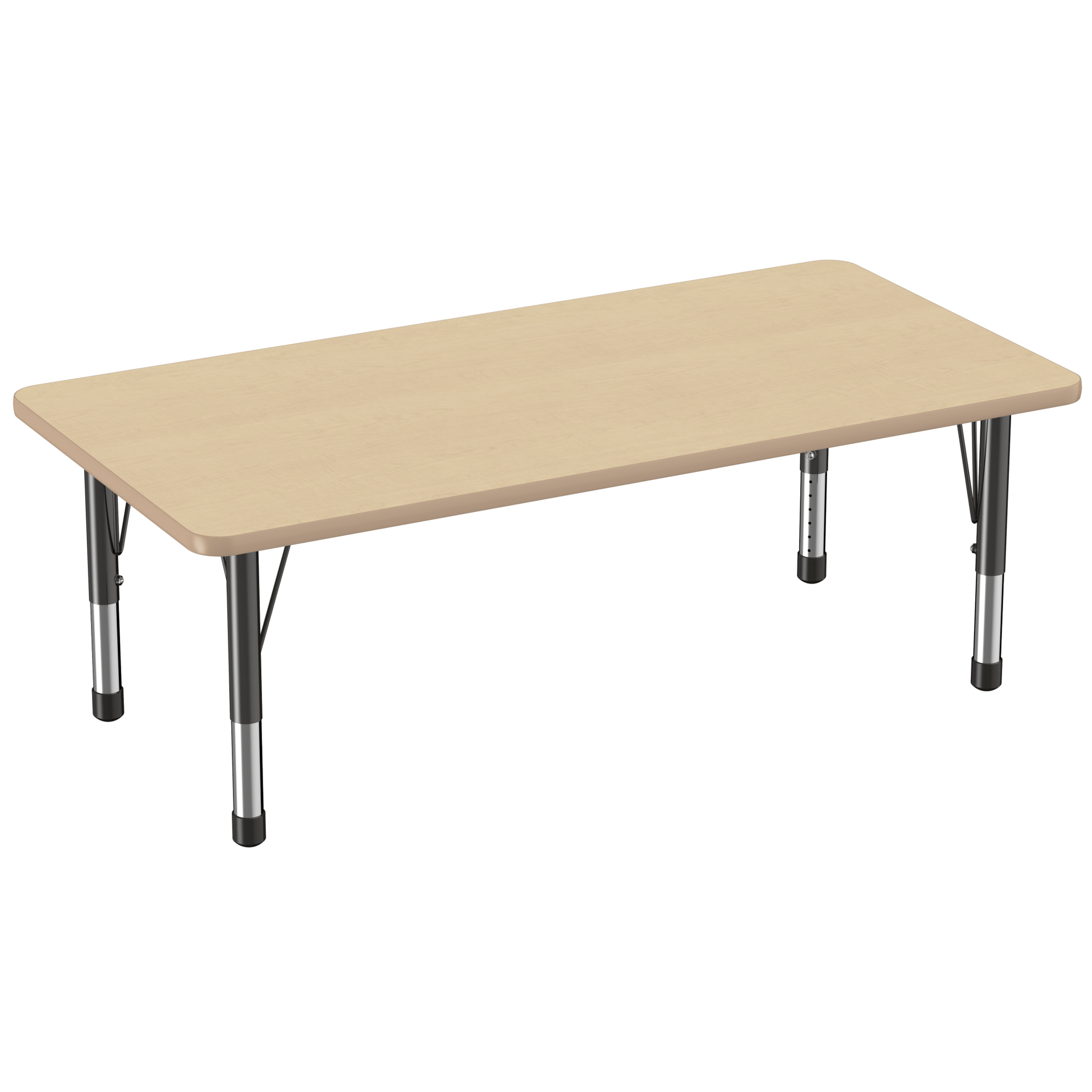 FDP 30" x 60" Rectangle T - Molding Activity Table with Adjustable Chunky Legs (FDP - 10025 - XX) - SchoolOutlet