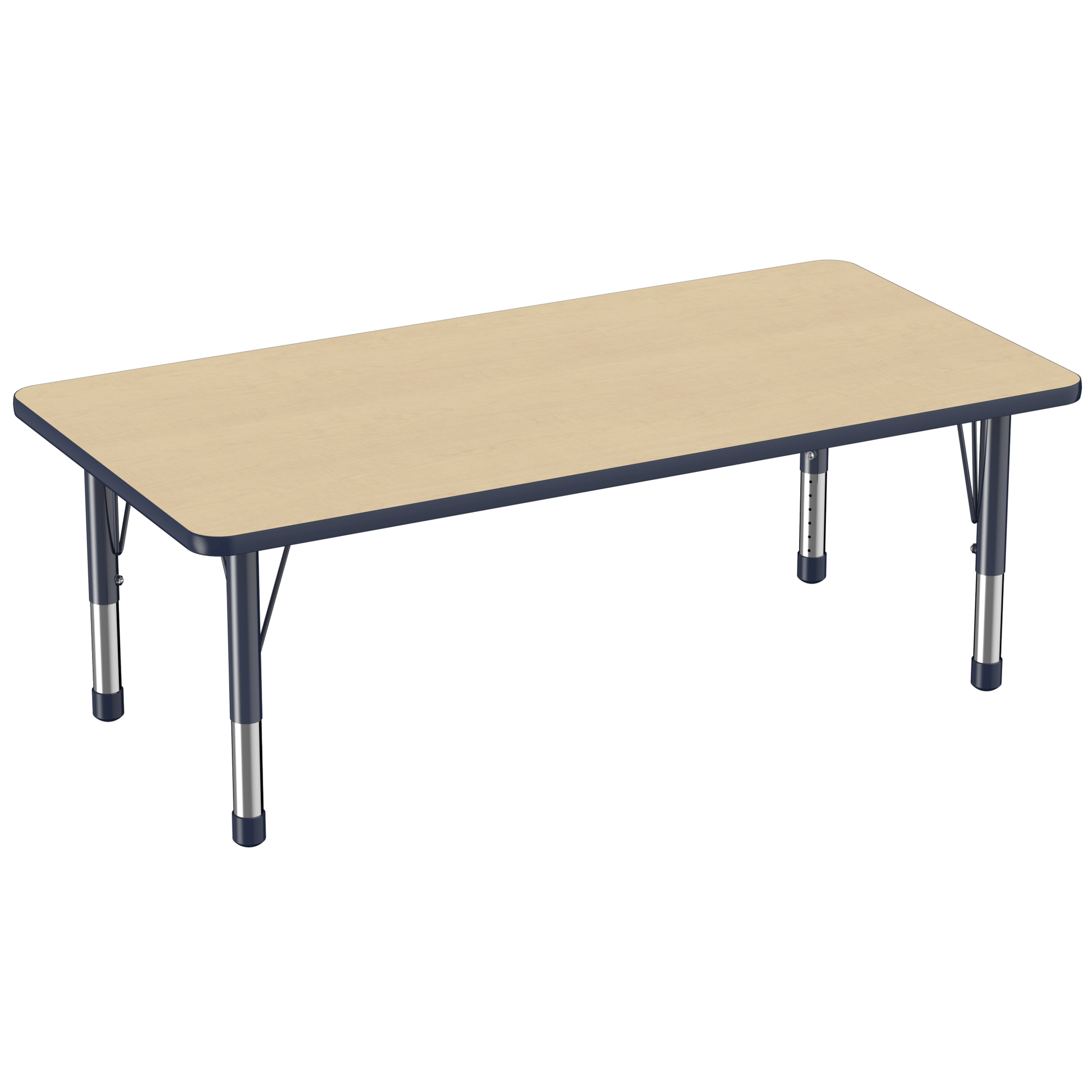 FDP 30" x 60" Rectangle T - Molding Activity Table with Adjustable Chunky Legs (FDP - 10025 - XX) - SchoolOutlet