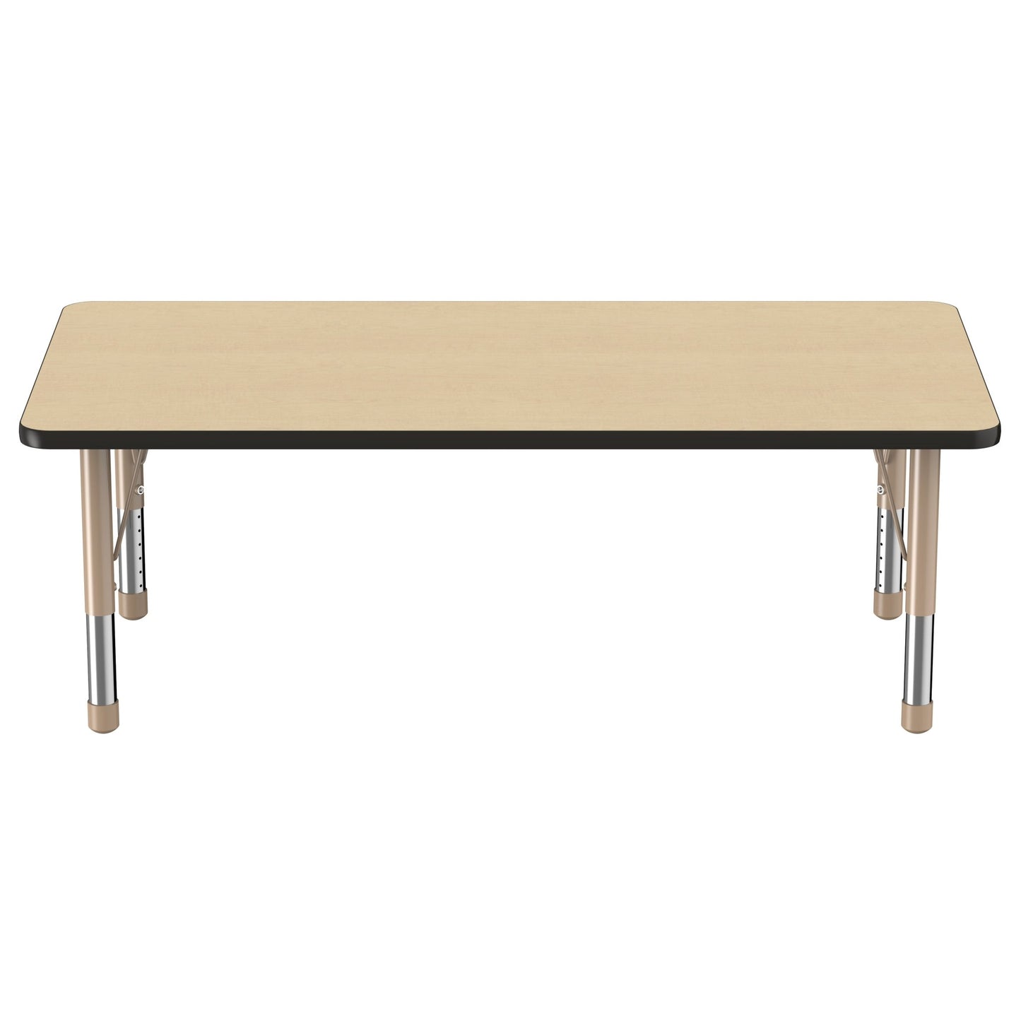 FDP 30" x 60" Rectangle T - Molding Activity Table with Adjustable Chunky Legs (FDP - 10025 - XX) - SchoolOutlet