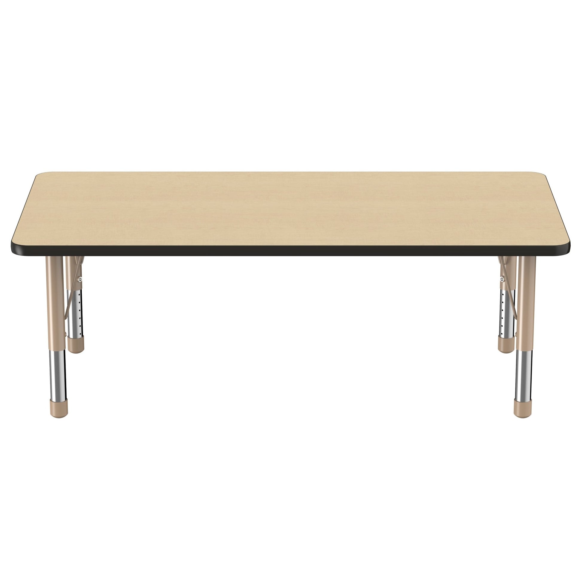 FDP 30" x 60" Rectangle T - Molding Activity Table with Adjustable Chunky Legs (FDP - 10025 - XX) - SchoolOutlet