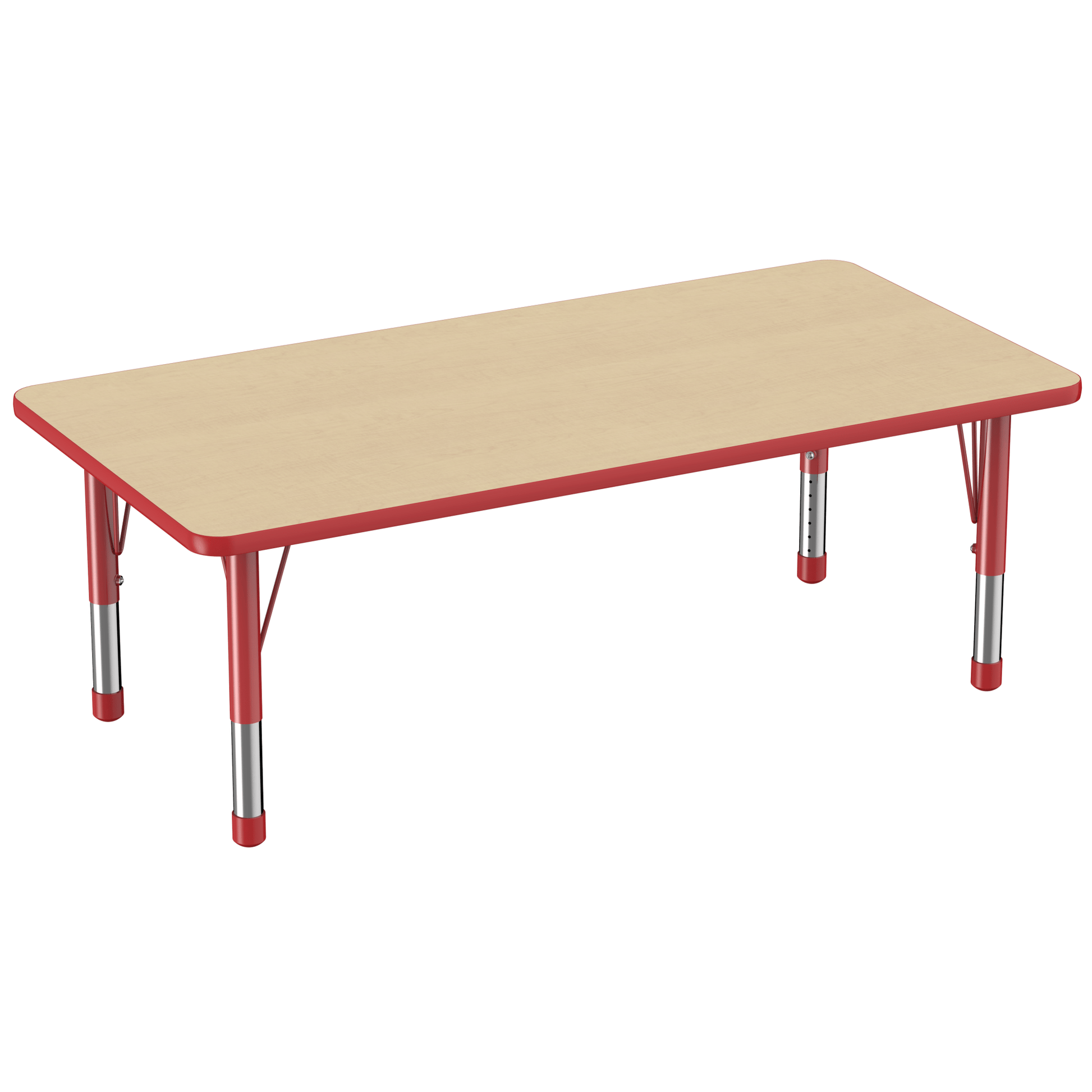 FDP 30" x 60" Rectangle T - Molding Activity Table with Adjustable Chunky Legs (FDP - 10025 - XX) - SchoolOutlet