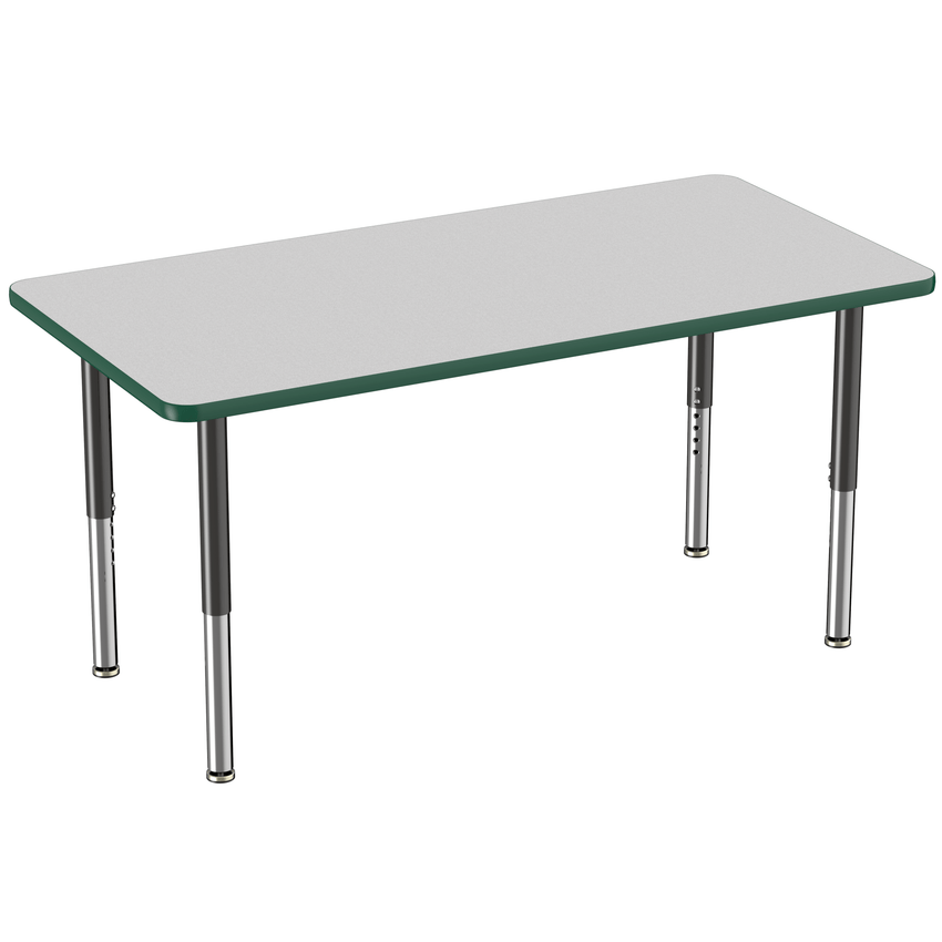 FDP 30" x 60" Rectangle T - Molding Activity Table with Adjustable Super Legs (FDP - 10026 - XX) - SchoolOutlet