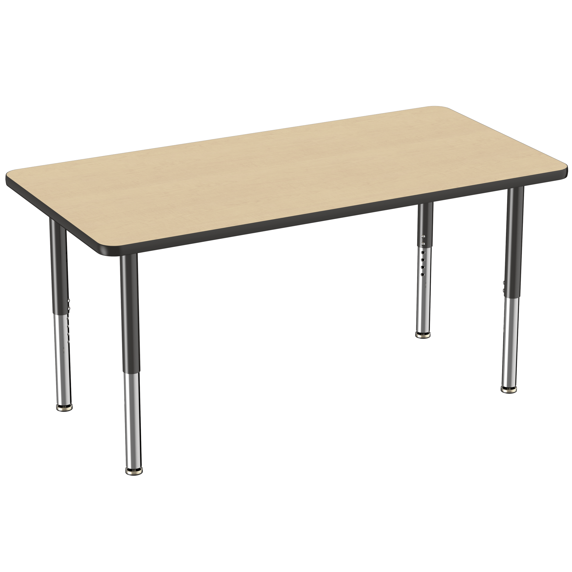 FDP 30" x 60" Rectangle T - Molding Activity Table with Adjustable Super Legs (FDP - 10026 - XX) - SchoolOutlet