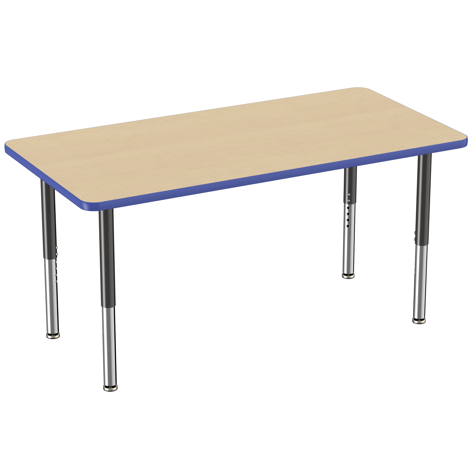 FDP 30" x 60" Rectangle T - Molding Activity Table with Adjustable Super Legs (FDP - 10026 - XX) - SchoolOutlet